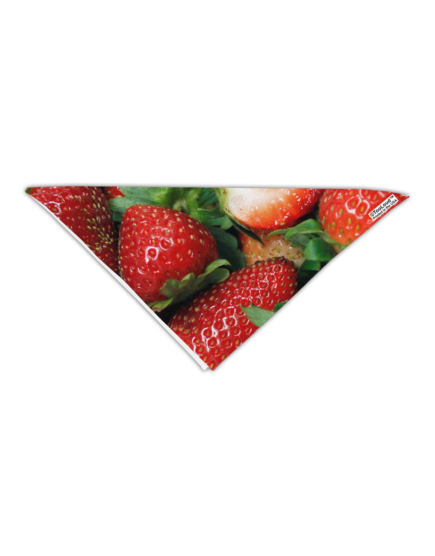 Strawberries All Over Adult 19" Square Bandana All Over Print-Square Bandanas-TooLoud-White-One-Size-Adult-Davson Sales