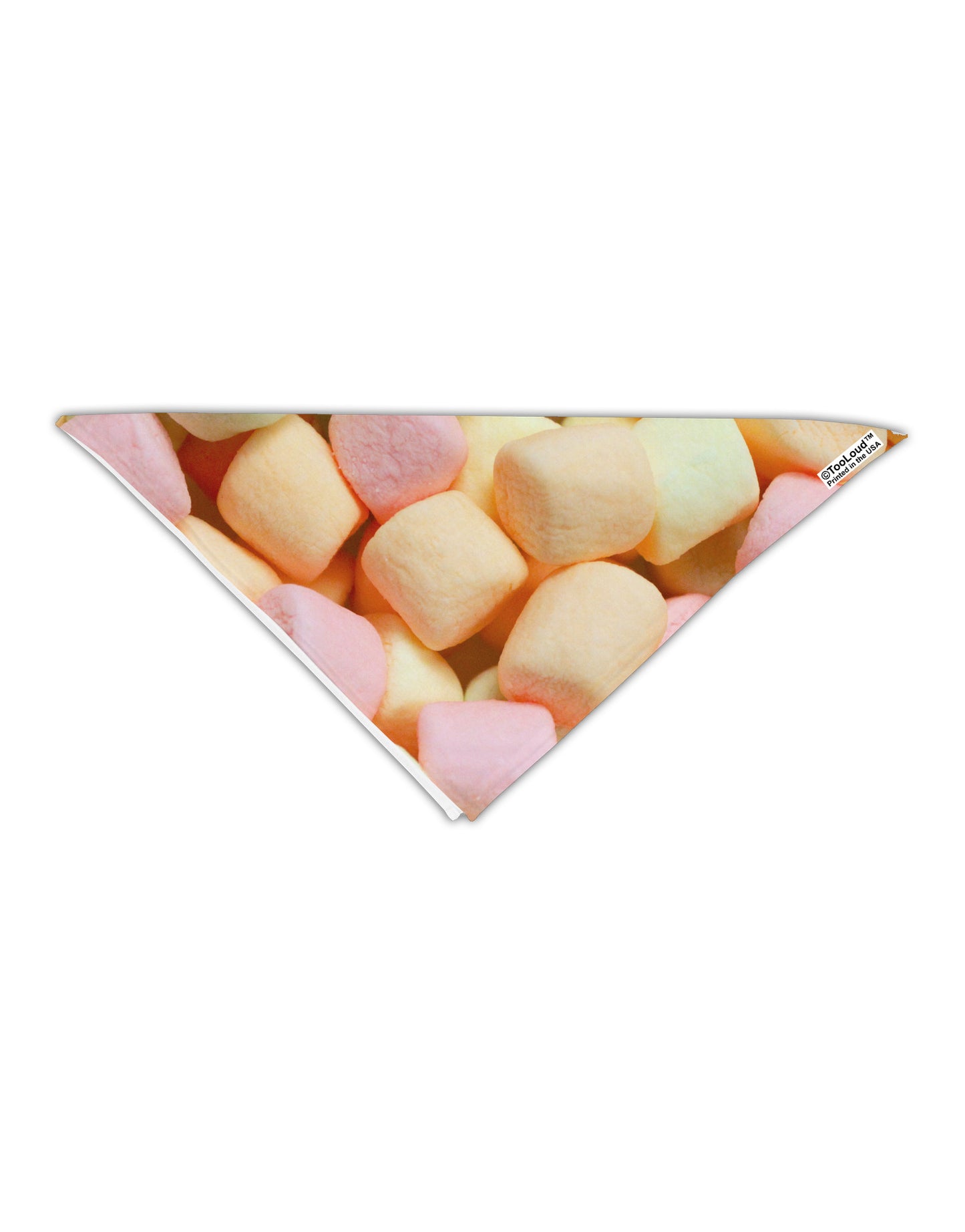 Marshmallows All Over Adult 19" Square Bandana All Over Print-Square Bandanas-TooLoud-White-One-Size-Adult-Davson Sales