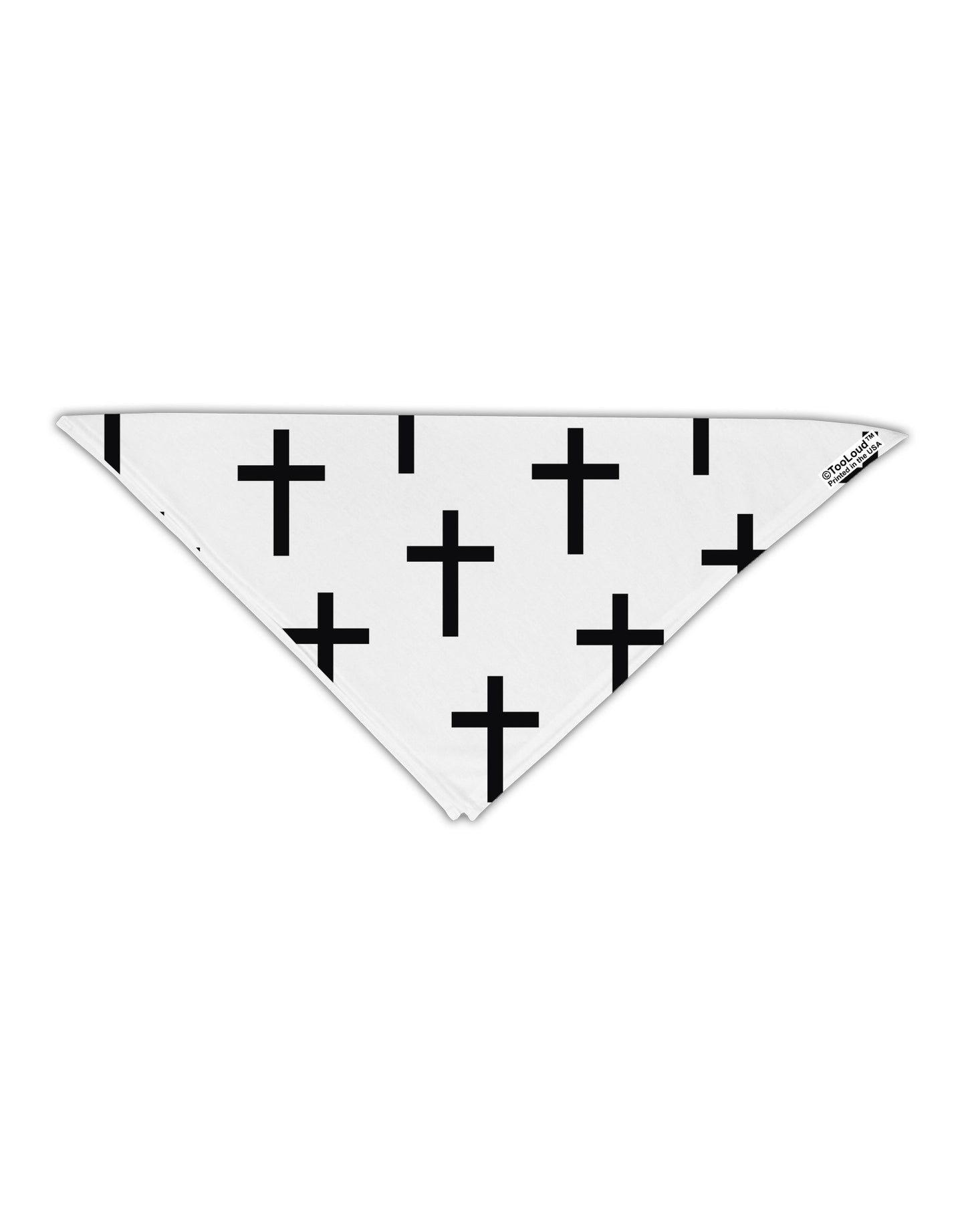 Christian Crosses Adult 19" Square Bandana All Over Print-Square Bandanas-TooLoud-White-One-Size-Adult-Davson Sales