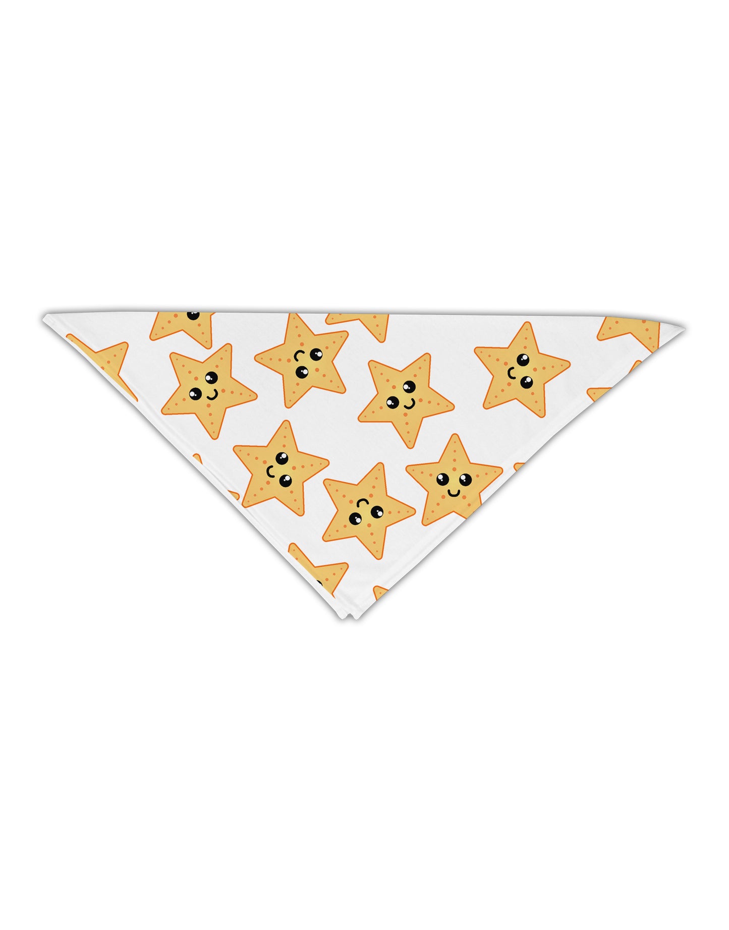 Cute Starfish All Over Adult 19" Square Bandana by TooLoud-Square Bandanas-TooLoud-White-One-Size-Adult-Davson Sales
