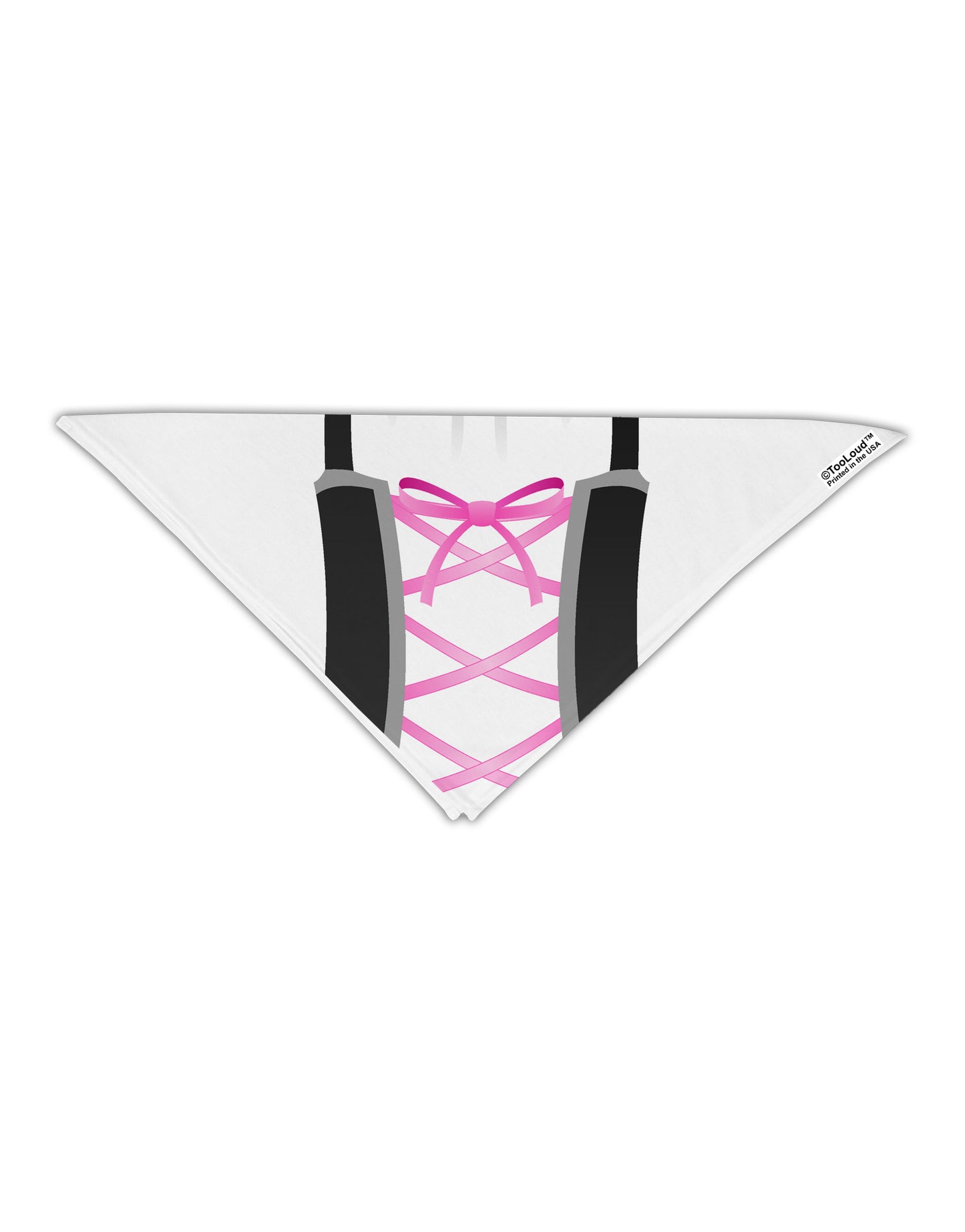 Dirndl Costume Black Adult 19" Square Bandana All Over Print-Square Bandanas-TooLoud-White-One-Size-Adult-Davson Sales