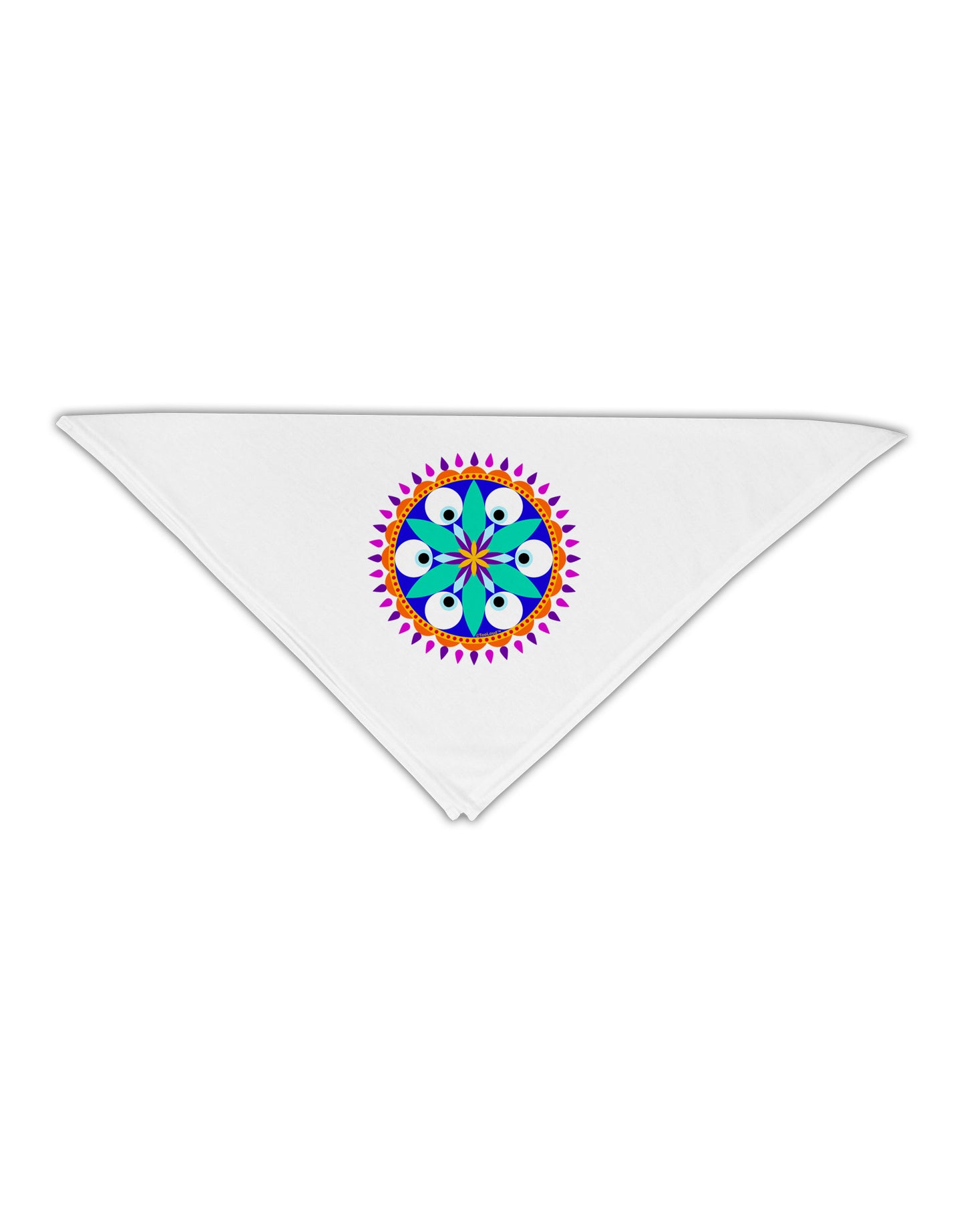 Evil Eye Protection Mandala Adult 19" Square Bandana by-Square Bandanas-TooLoud-White-One-Size-Adult-Davson Sales