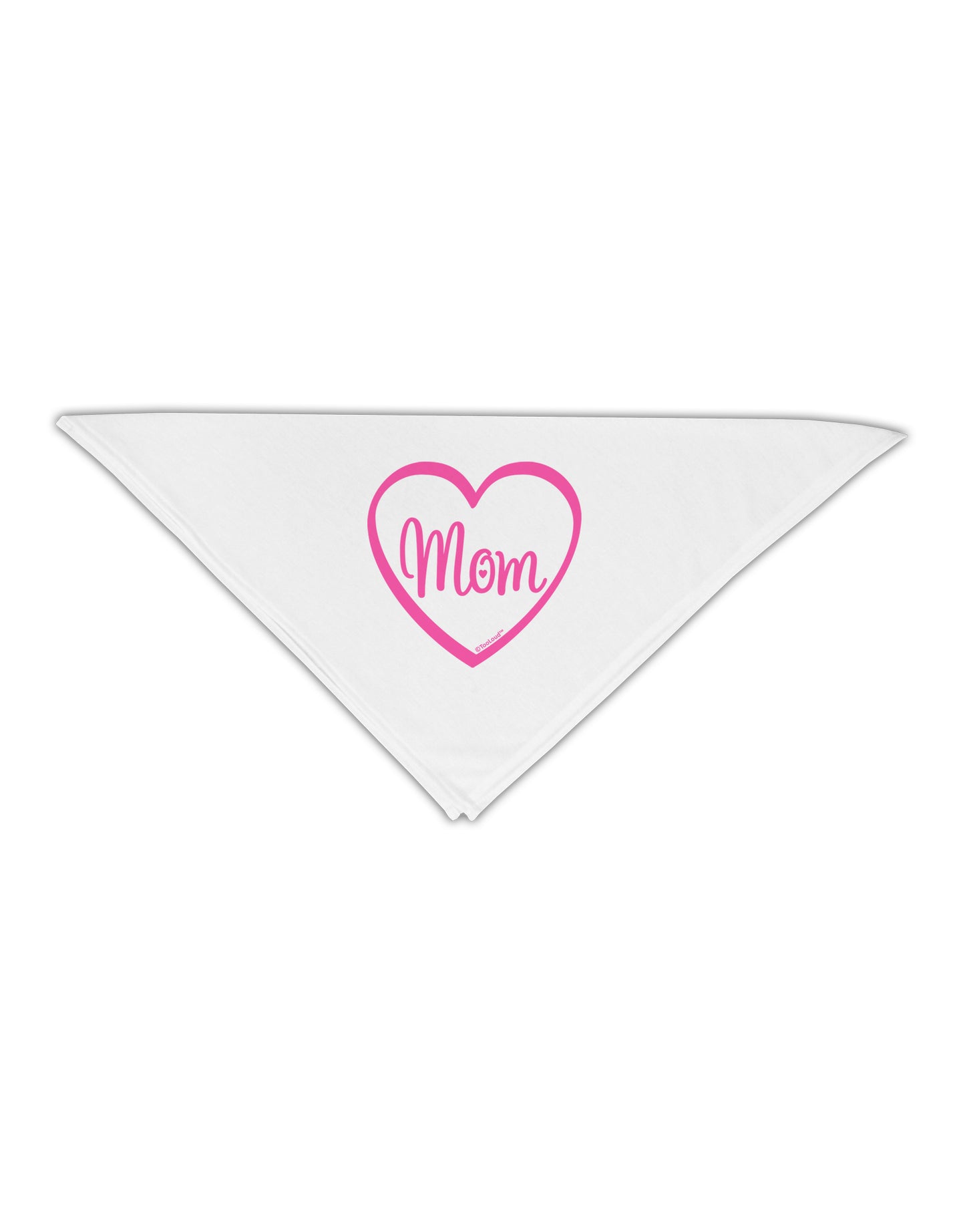 Mom Heart Design - Pink Adult 19" Square Bandana by TooLoud-Square Bandanas-TooLoud-White-One-Size-Adult-Davson Sales
