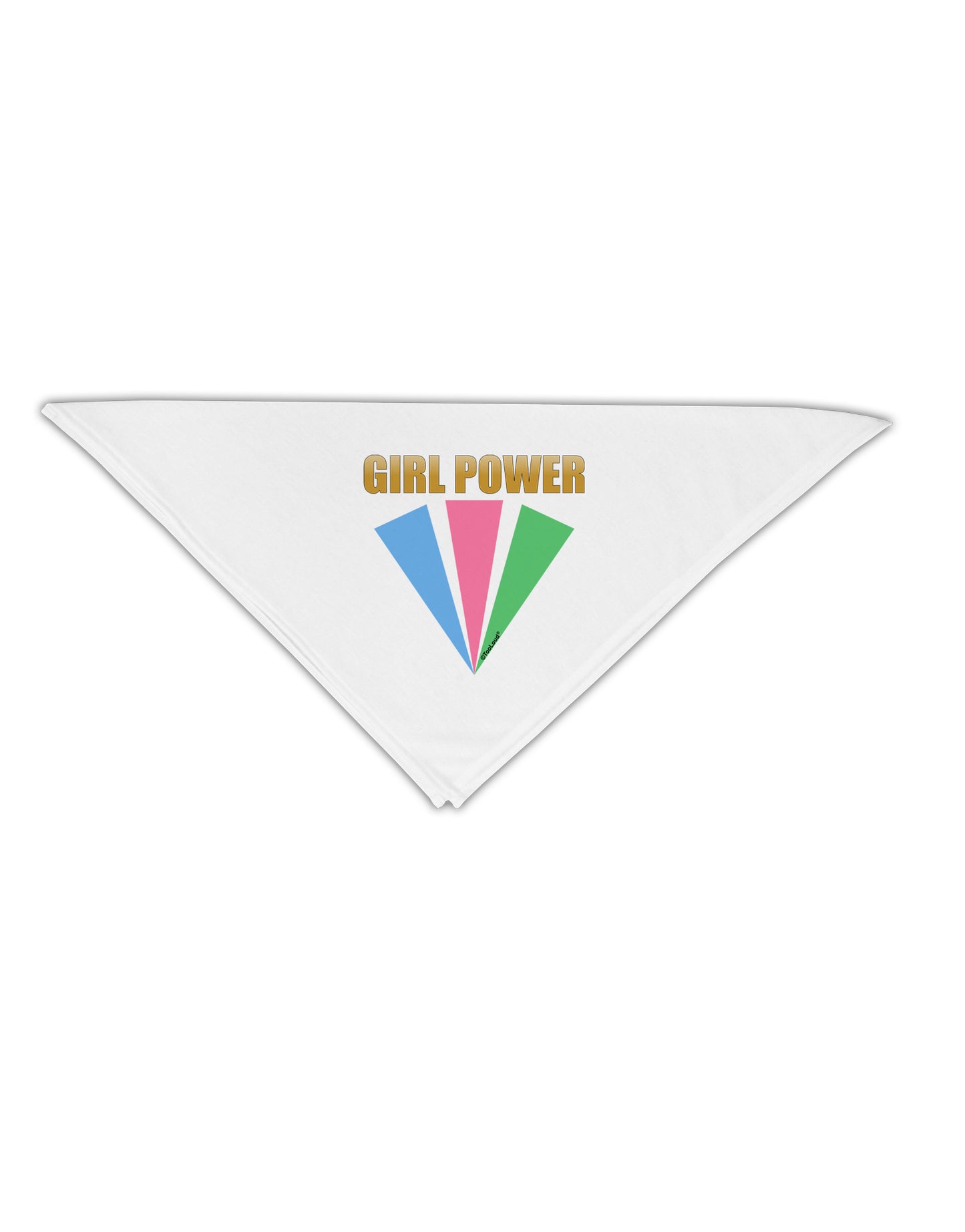 Girl Power Stripes Adult 19" Square Bandana by TooLoud-Square Bandanas-TooLoud-White-One-Size-Adult-Davson Sales