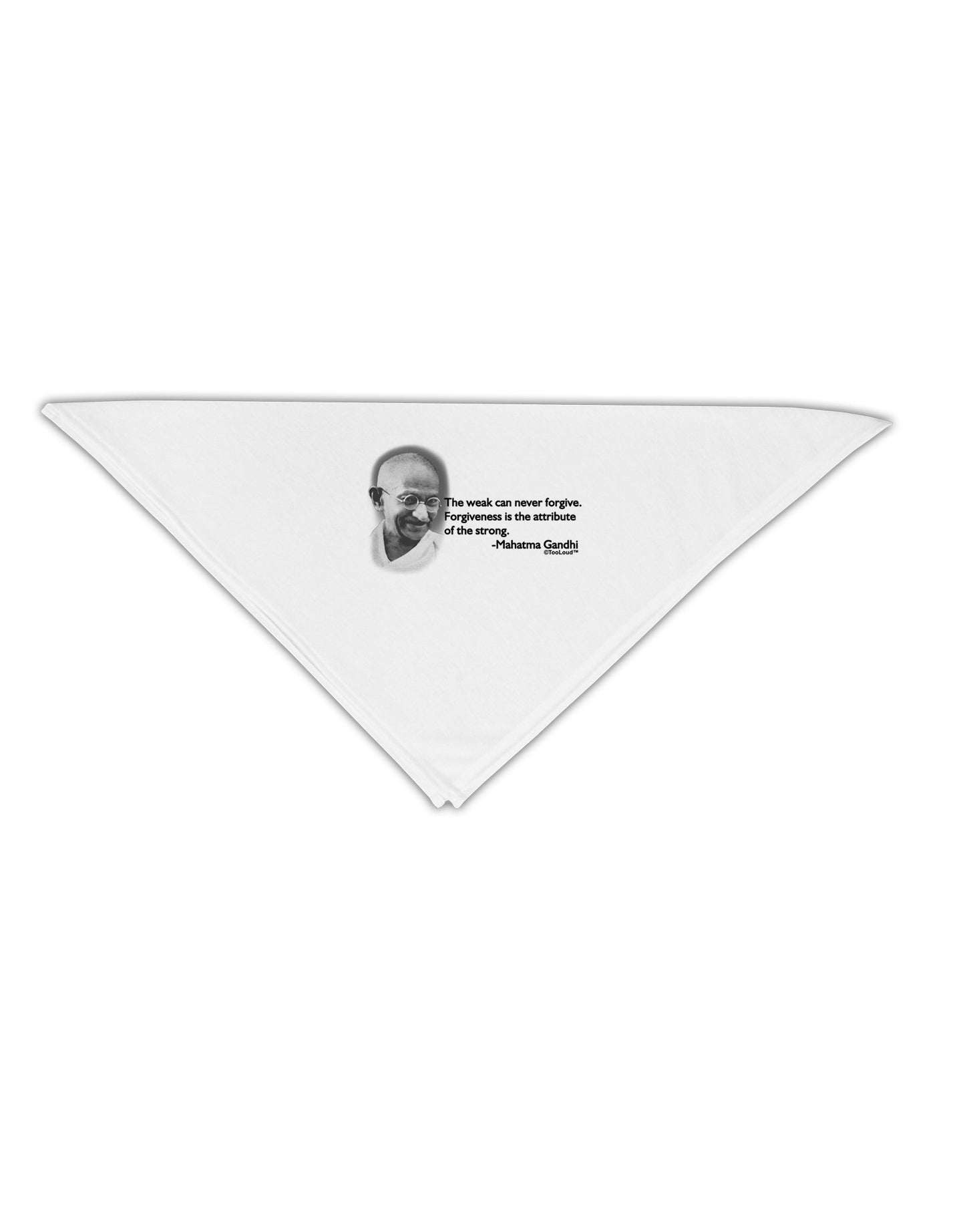 The Weak Can Never Forgive Adult 19" Square Bandana-Square Bandanas-TooLoud-White-One-Size-Adult-Davson Sales