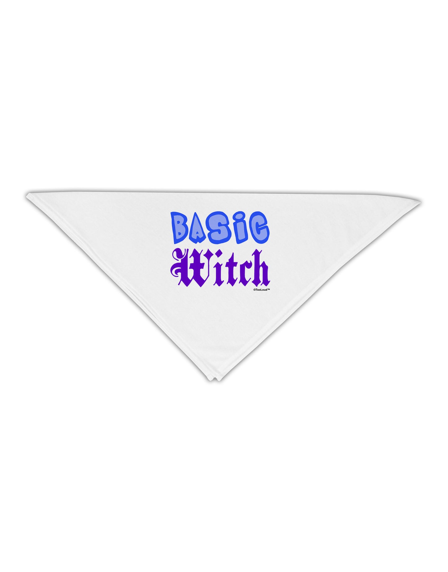 Basic Witch Color Blue Adult 19" Square Bandana-Square Bandanas-TooLoud-White-One-Size-Adult-Davson Sales