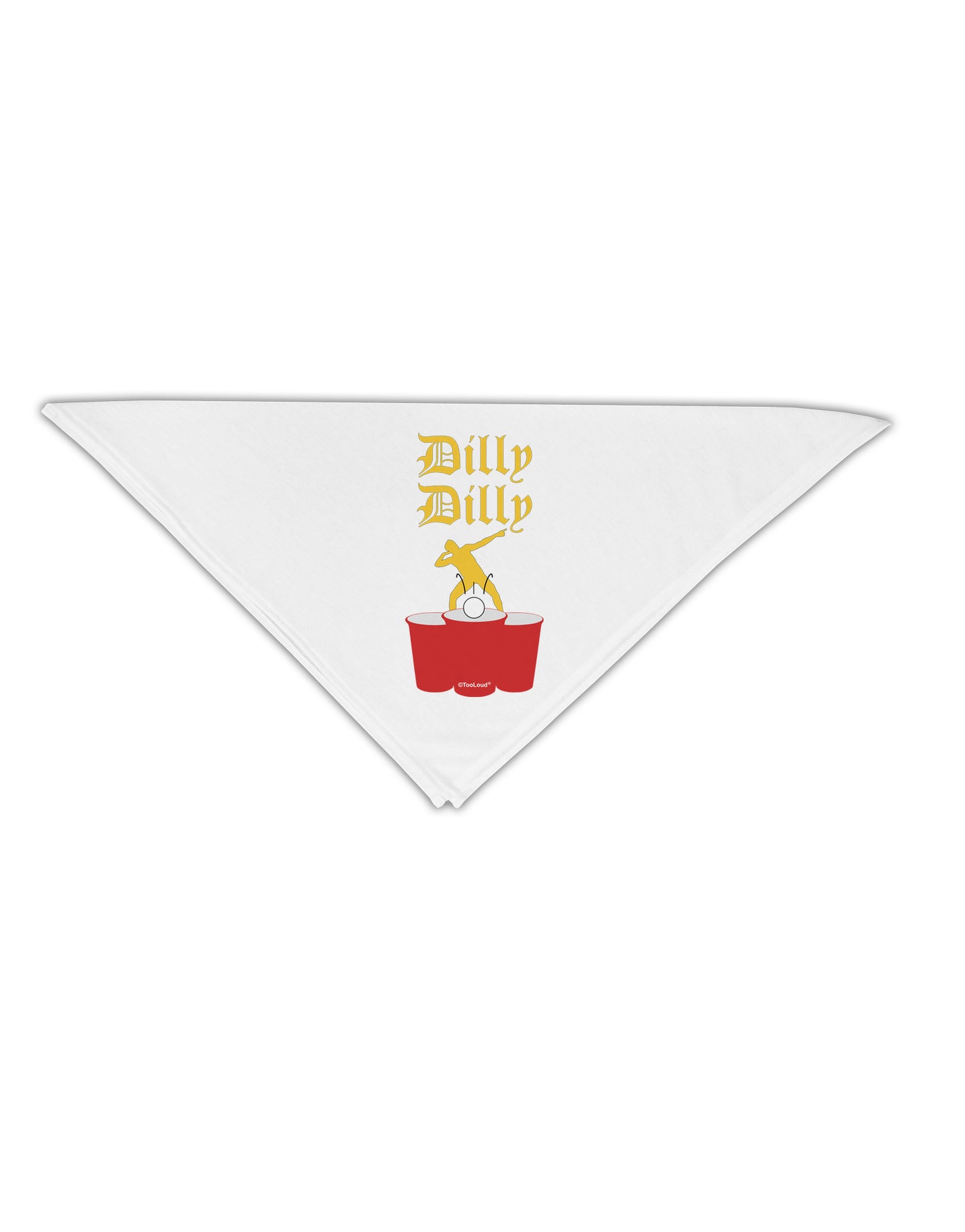Dilly Dilly Funny Beer Adult 19" Square Bandana by TooLoud-Square Bandanas-TooLoud-White-One-Size-Adult-Davson Sales