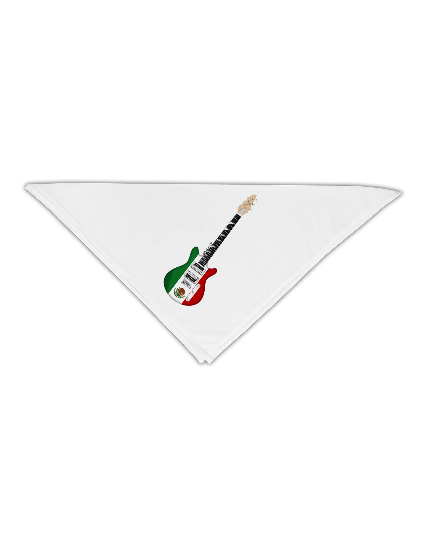 Mexican Flag Guitar Design Adult 19" Square Bandana by TooLoud-Square Bandanas-TooLoud-White-One-Size-Adult-Davson Sales