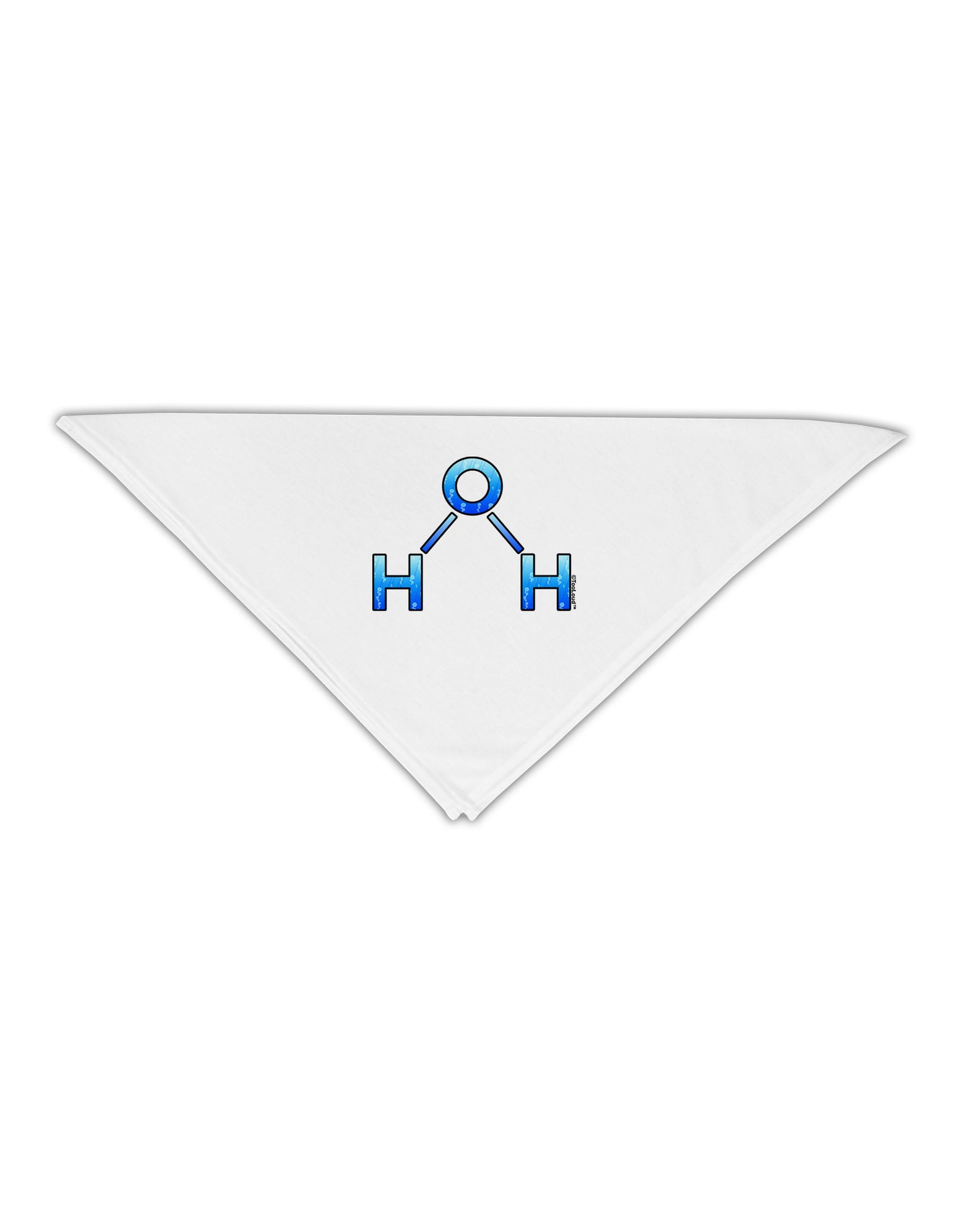 Water Molecule Adult 19" Square Bandana by TooLoud-Square Bandanas-TooLoud-White-One-Size-Adult-Davson Sales