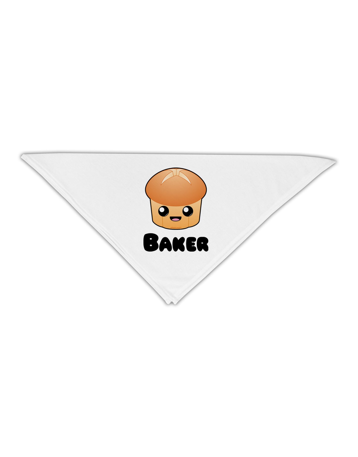 Baker Cute Roll Adult 19" Square Bandana-Square Bandanas-TooLoud-White-One-Size-Adult-Davson Sales