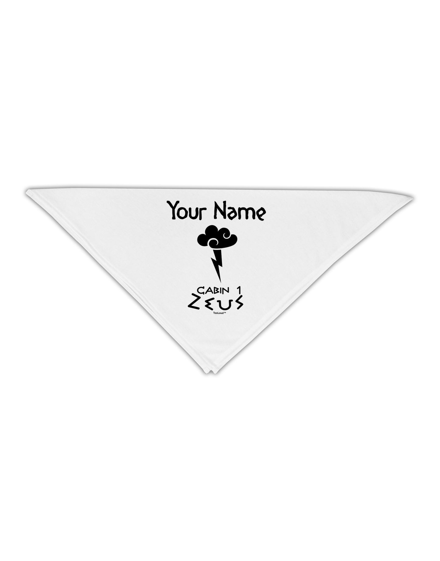 Personalized Cabin 1 Zeus Adult 19" Square Bandana by-Square Bandanas-TooLoud-White-One-Size-Adult-Davson Sales