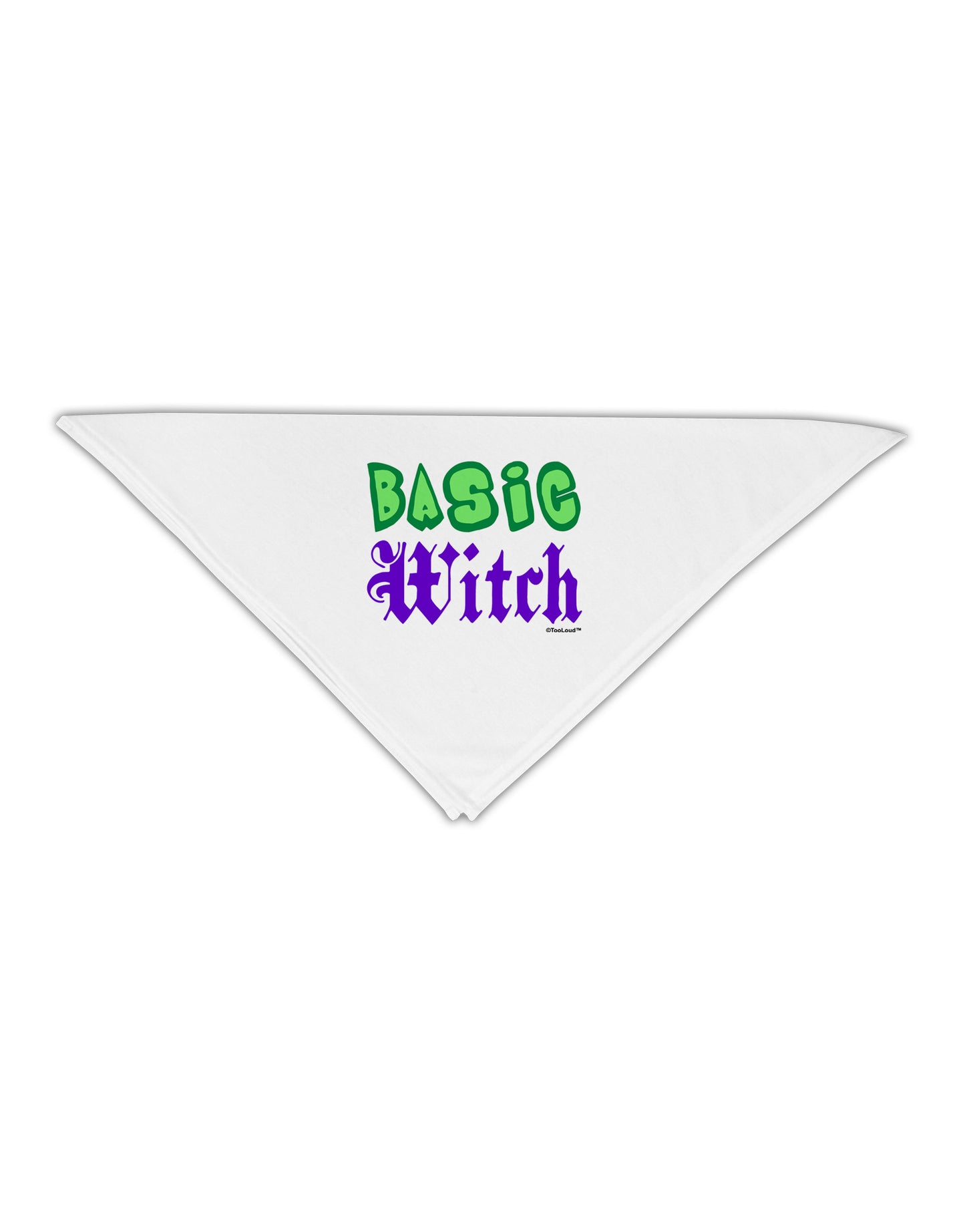 Basic Witch Color Green Adult 19" Square Bandana-Square Bandanas-TooLoud-White-One-Size-Adult-Davson Sales