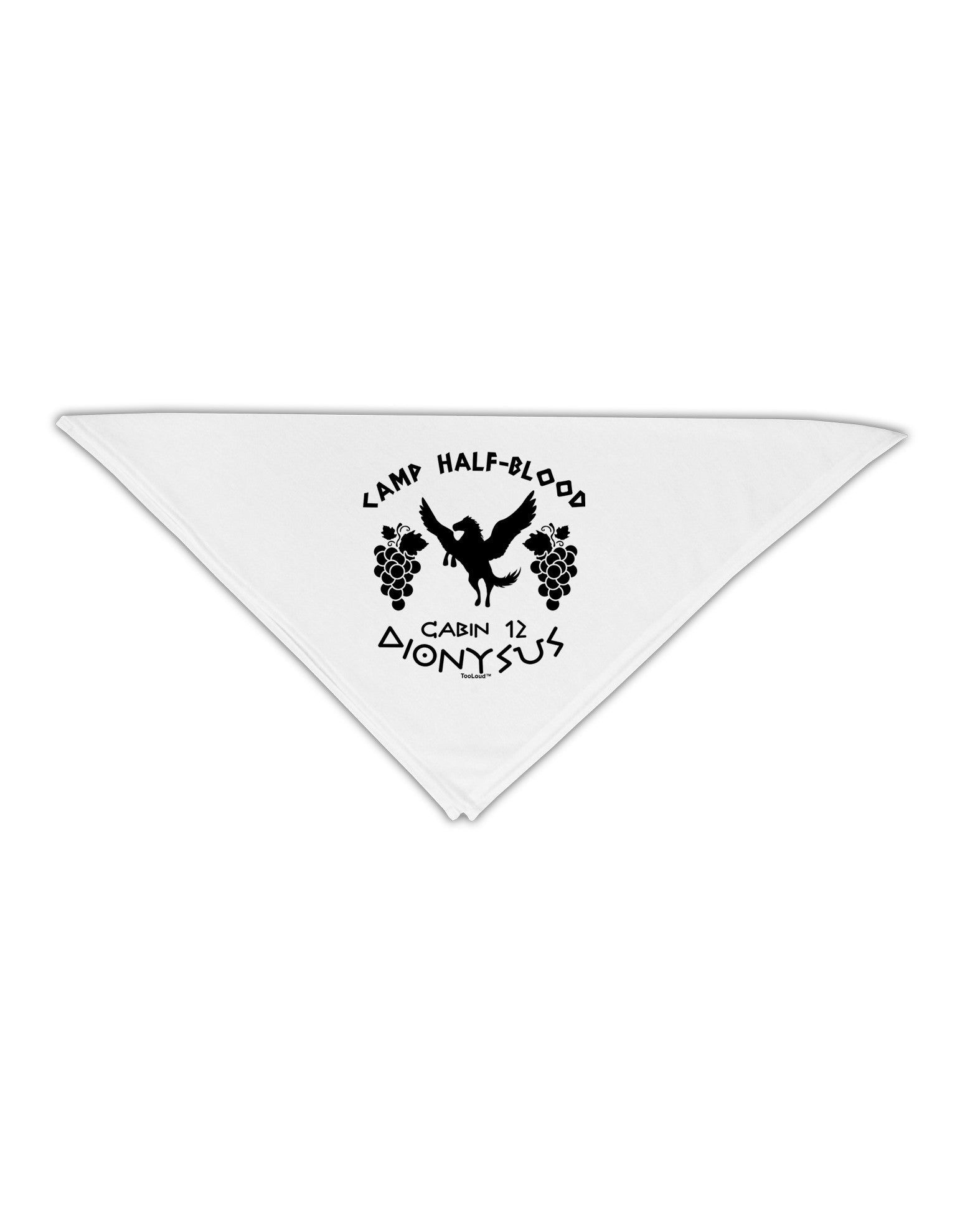 Camp Half Blood Cabin 12 Dionysus Adult 19" Square Bandana by-Square Bandanas-TooLoud-White-One-Size-Adult-Davson Sales