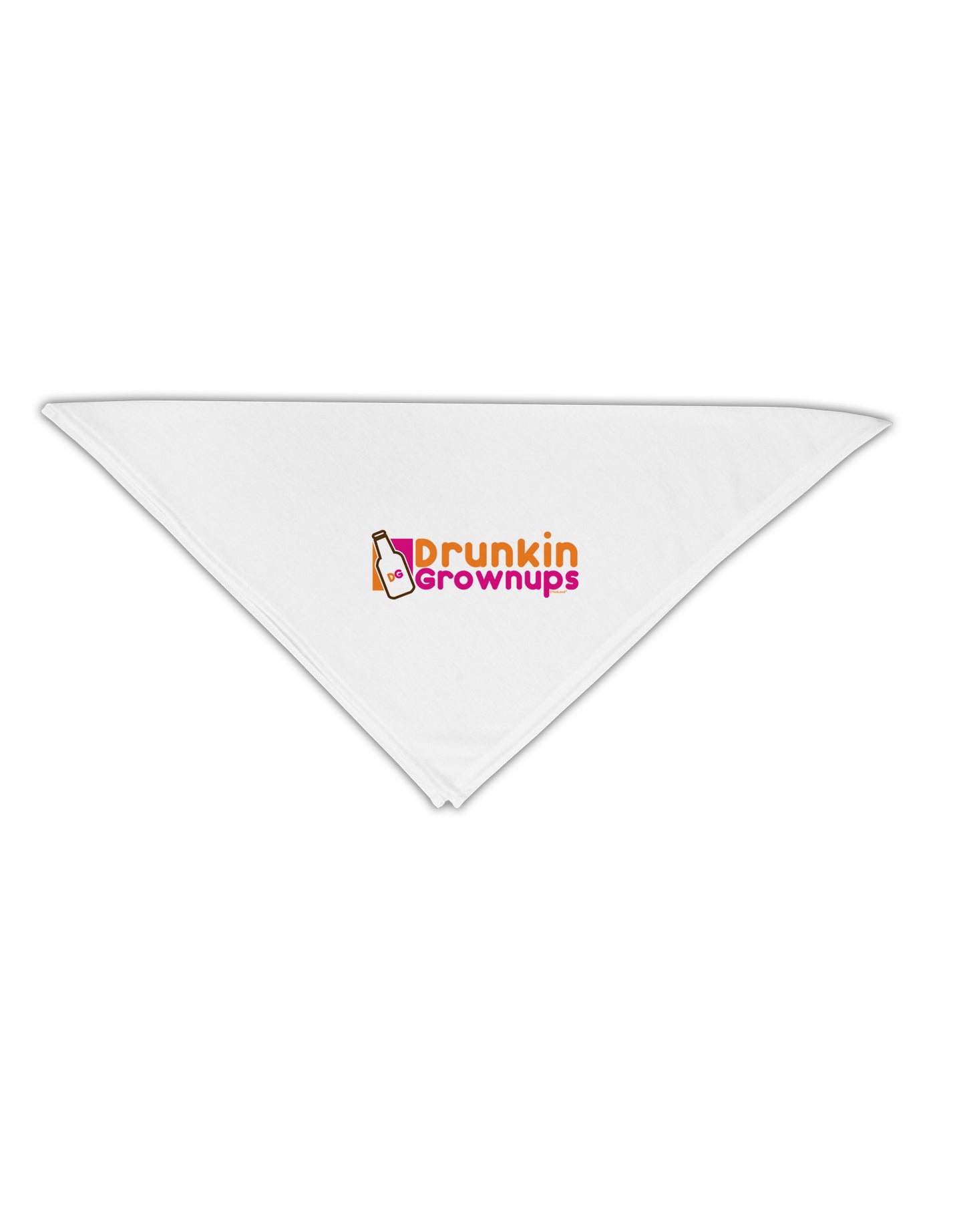 Drunken Grown ups Funny Drinking Adult 19" Square Bandana by TooLoud-Square Bandanas-TooLoud-White-One-Size-Adult-Davson Sales