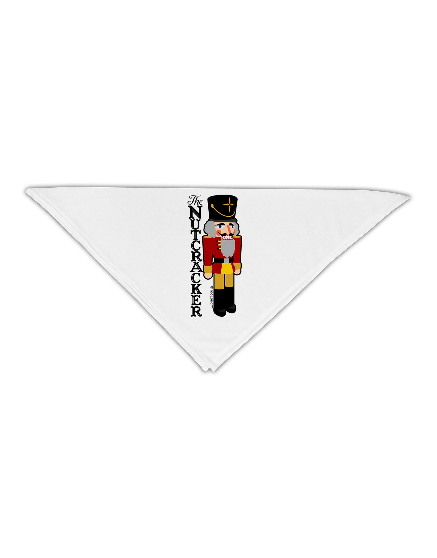 The Nutcracker with Text Adult 19" Square Bandana by-Square Bandanas-TooLoud-White-One-Size-Adult-Davson Sales
