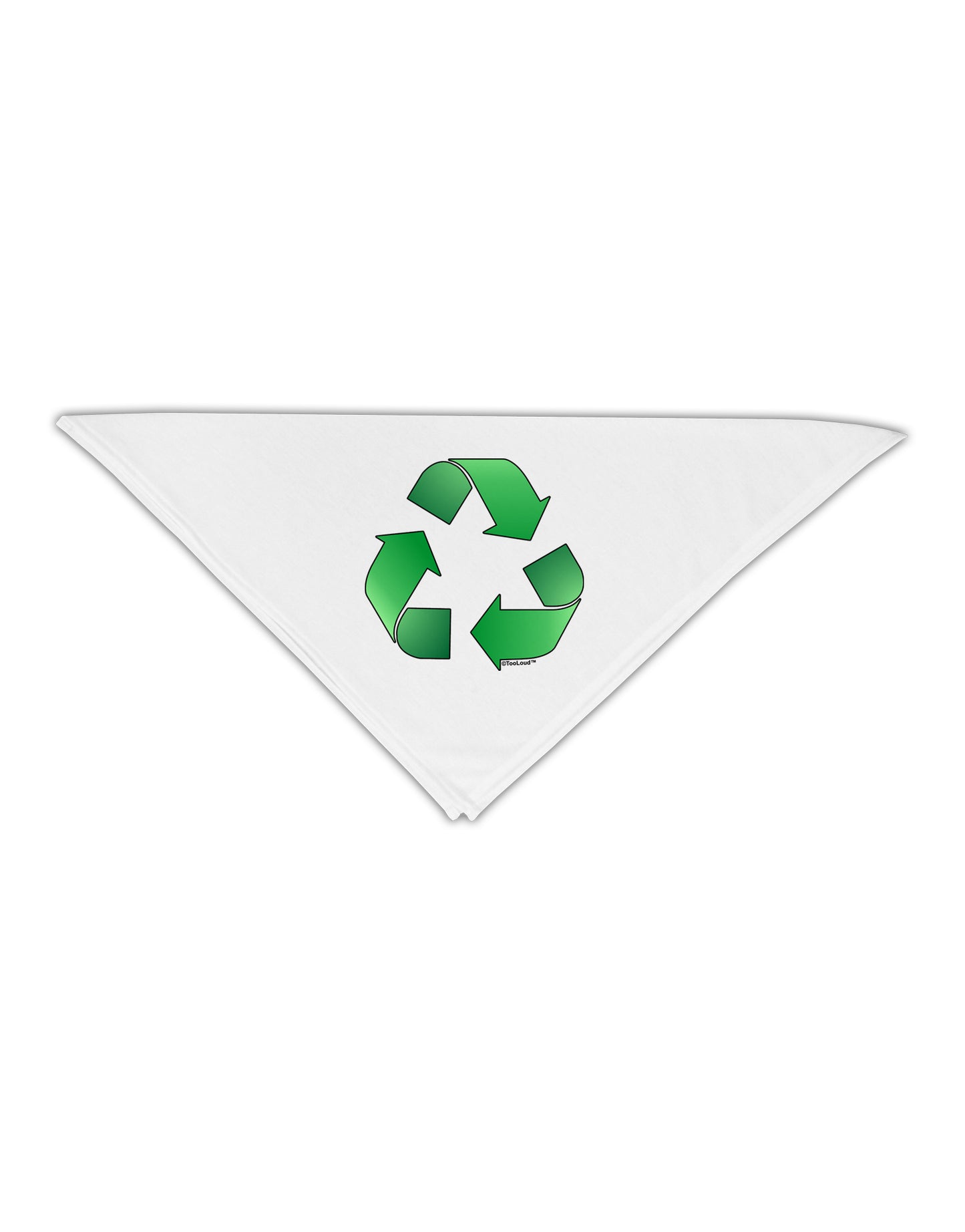 Recycle Green Adult 19" Square Bandana by TooLoud-Square Bandanas-TooLoud-White-One-Size-Adult-Davson Sales