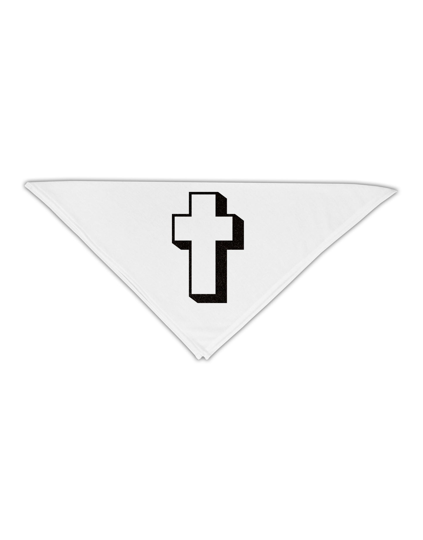 Simple Cross Design Glitter - Black Adult 19" Square Bandana by TooLoud-Square Bandanas-TooLoud-White-One-Size-Adult-Davson Sales