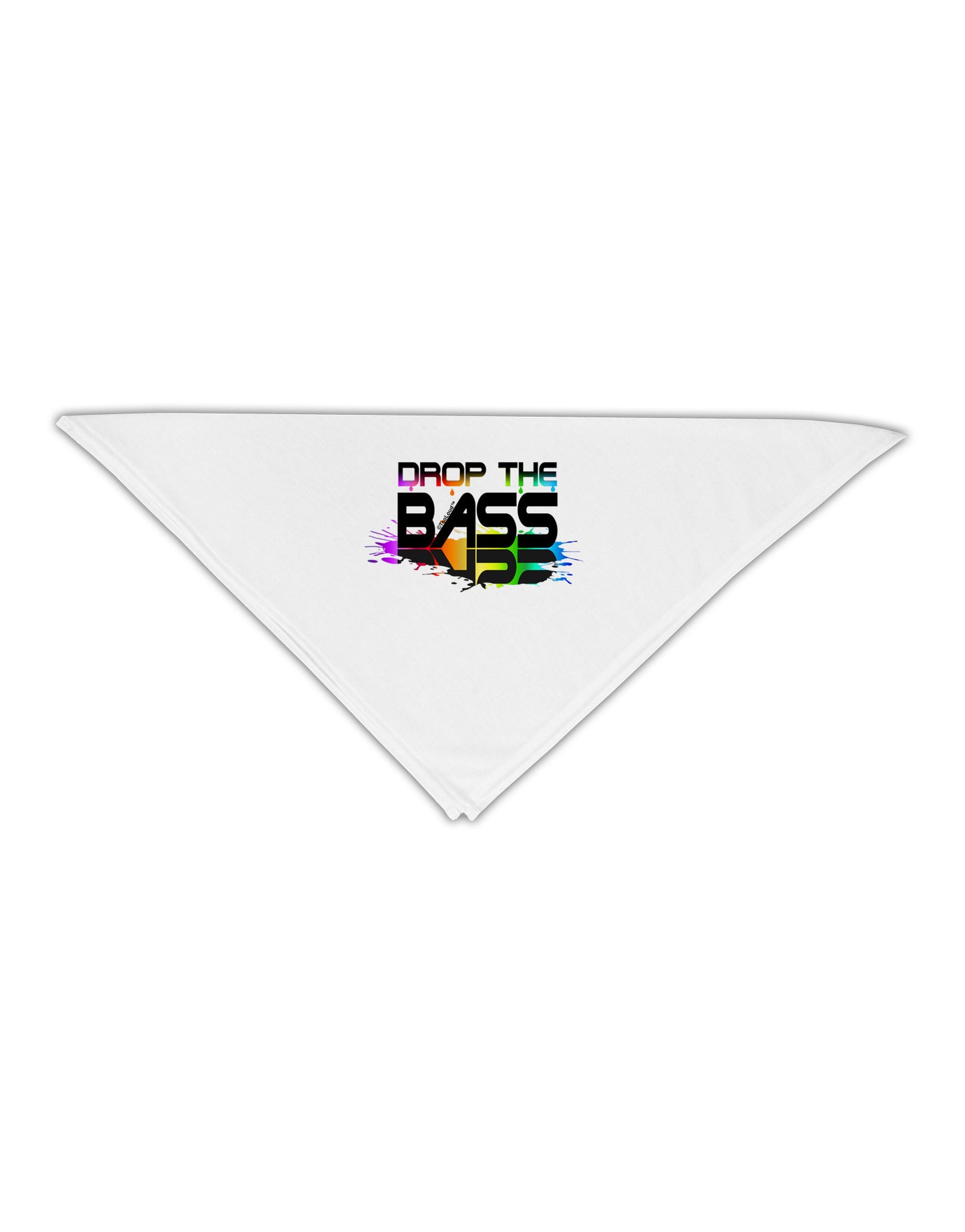 Paint Drop The Bass Adult 19" Square Bandana-Square Bandanas-TooLoud-White-One-Size-Adult-Davson Sales