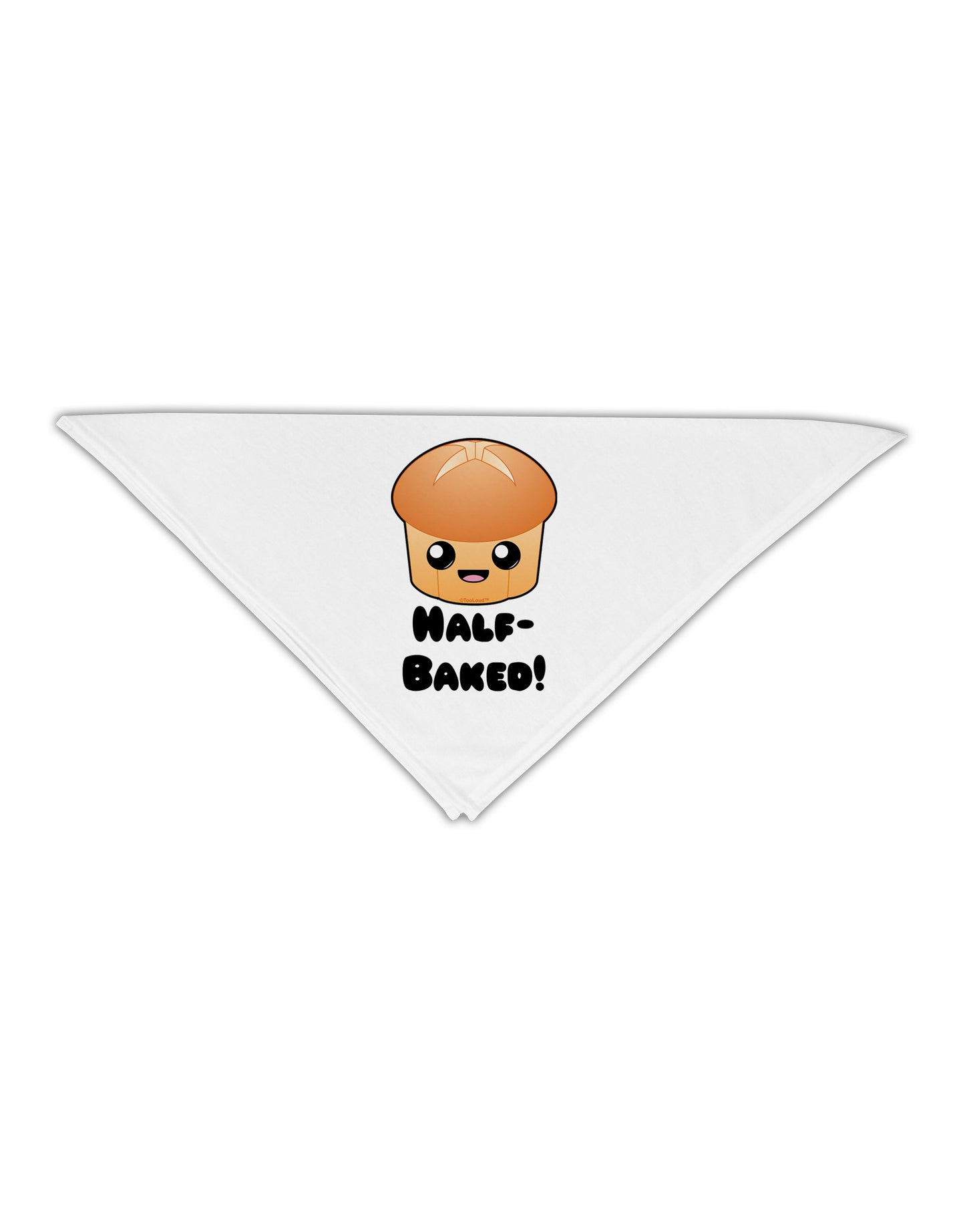Half Baked Cute Roll Adult 19" Square Bandana-Square Bandanas-TooLoud-White-One-Size-Adult-Davson Sales
