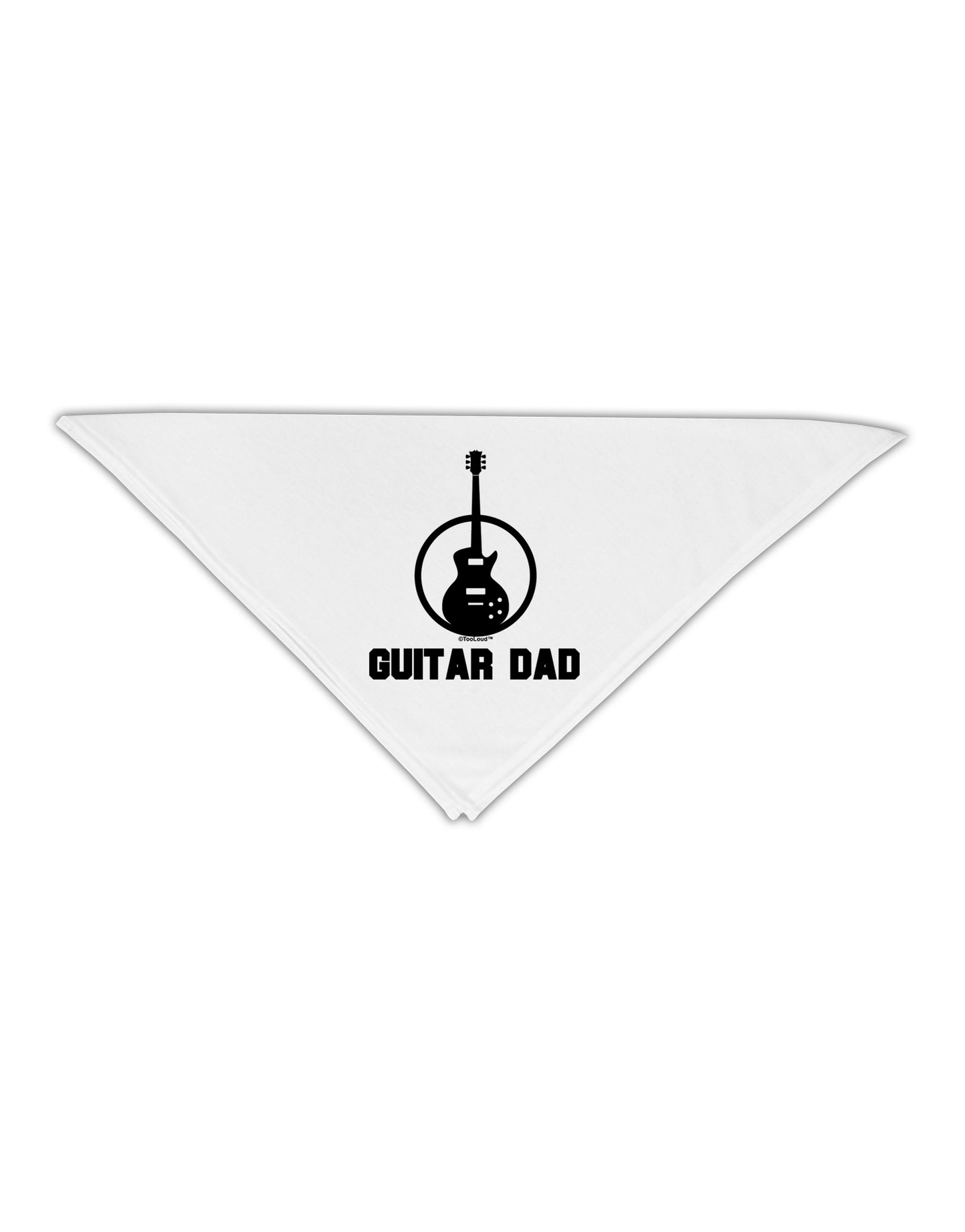 Guitar Dad Adult 19" Square Bandana by TooLoud-Square Bandanas-TooLoud-White-One-Size-Adult-Davson Sales