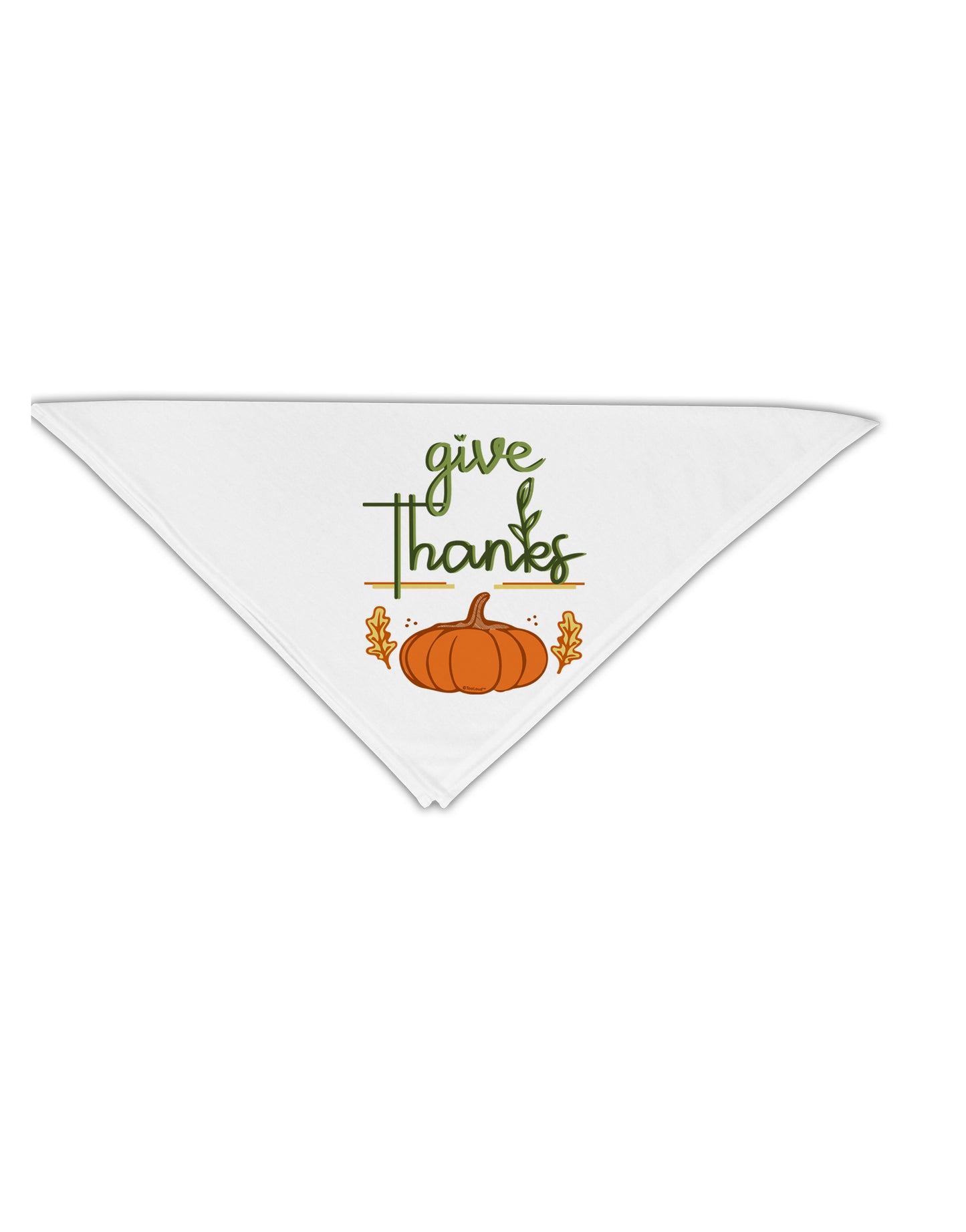 Give Thanks Adult 19 Inch Square Bandana-Bandanas-TooLoud-White-One-Size-Adult-Davson Sales