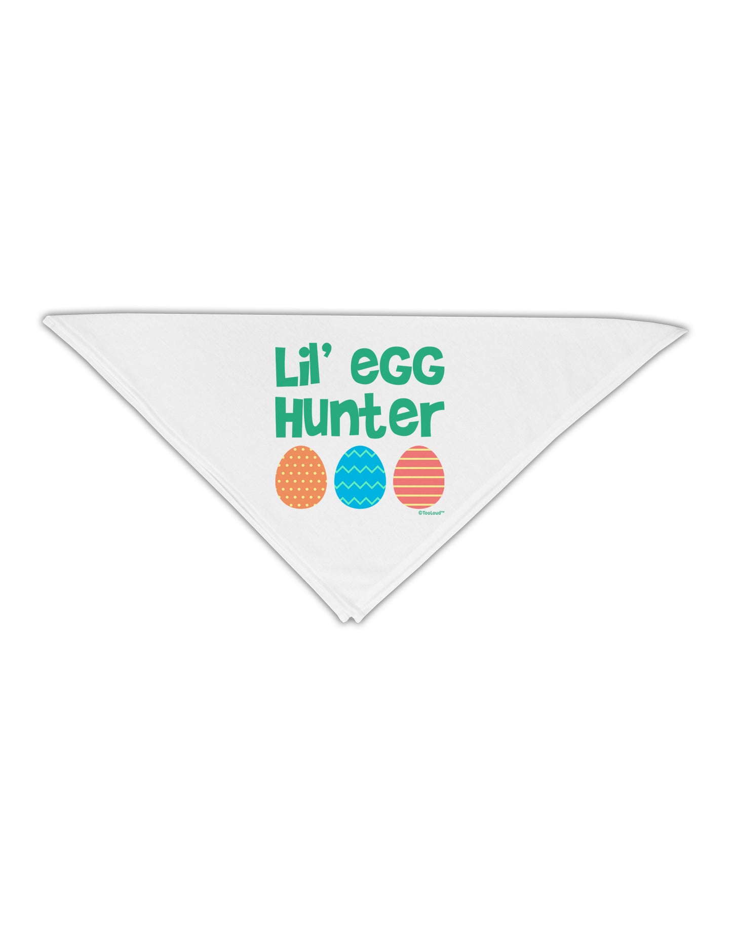 Lil' Egg Hunter - Easter - Green Adult 19" Square Bandana by TooLoud-Square Bandanas-TooLoud-White-One-Size-Adult-Davson Sales