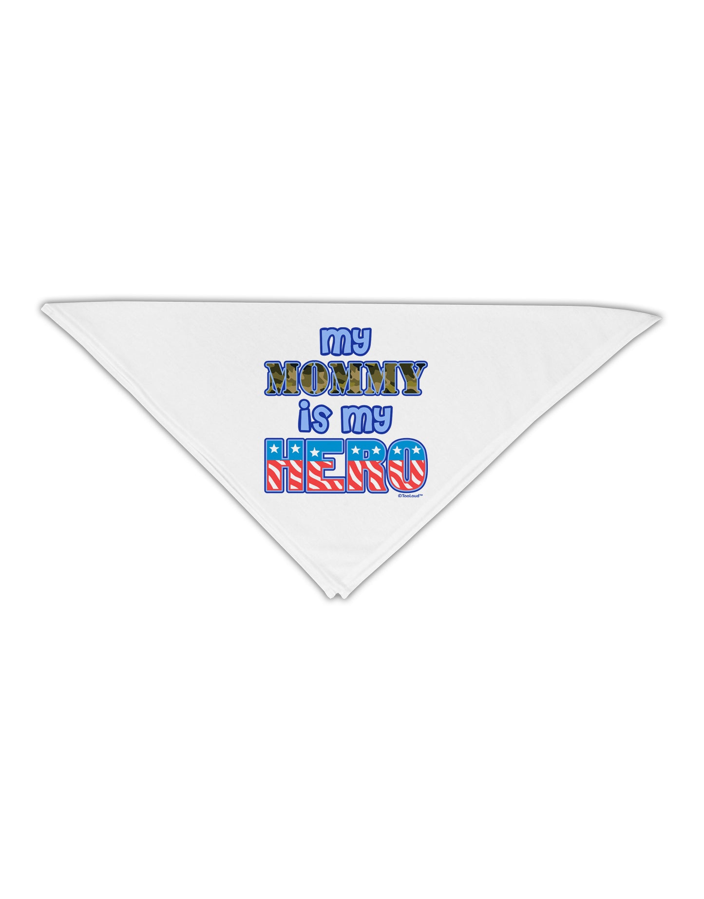 My Mommy is My Hero - Adult 19" Square Bandana by TooLoud-Square Bandanas-TooLoud-White-One-Size-Adult-Davson Sales