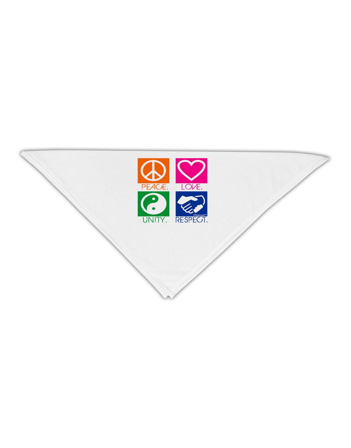 PLUR Squares Color Adult 19" Square Bandana-Square Bandanas-TooLoud-White-One-Size-Adult-Davson Sales