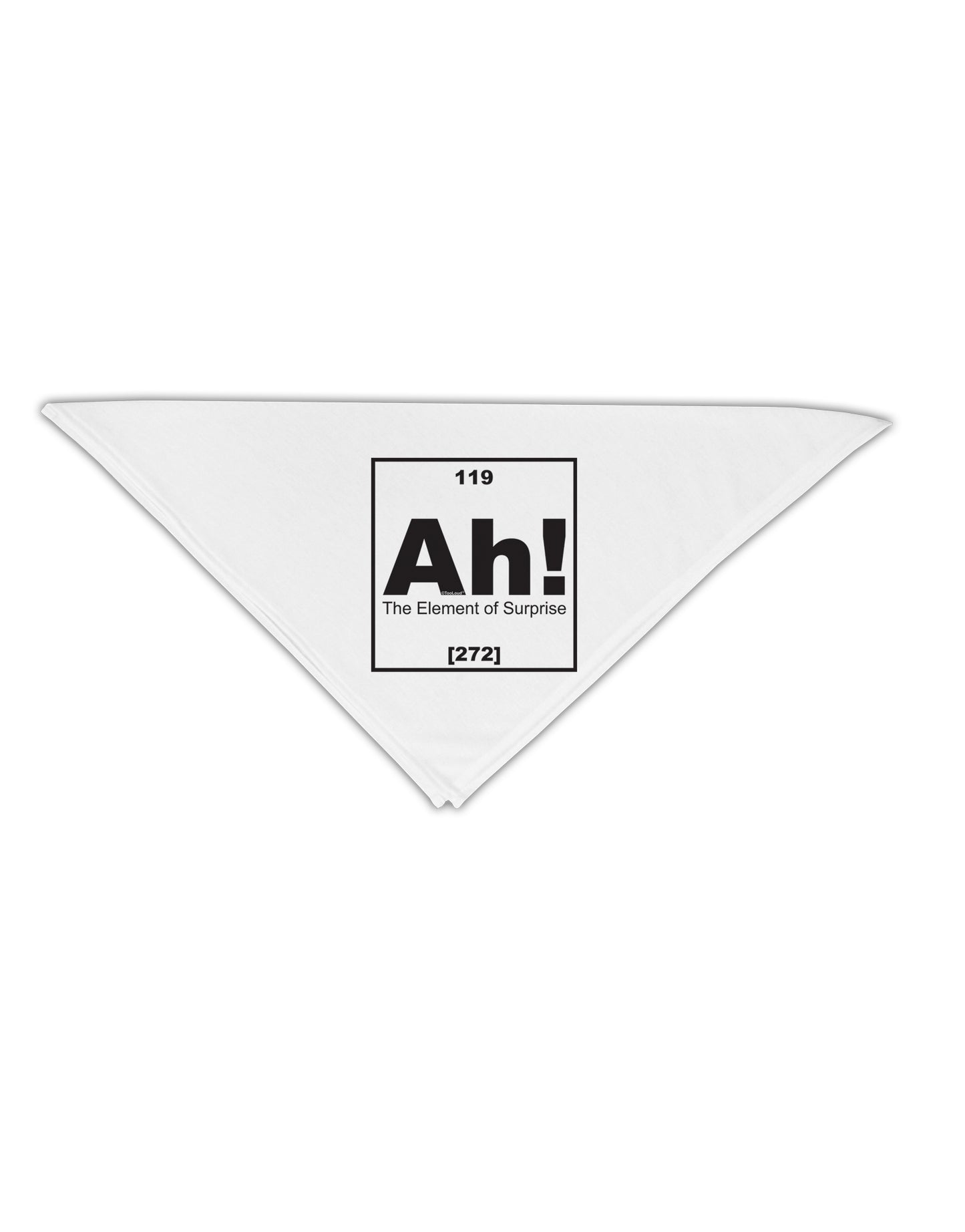 Ah the Element of Surprise Funny Science Adult 19" Square Bandana by TooLoud-Square Bandanas-TooLoud-White-One-Size-Adult-Davson Sales