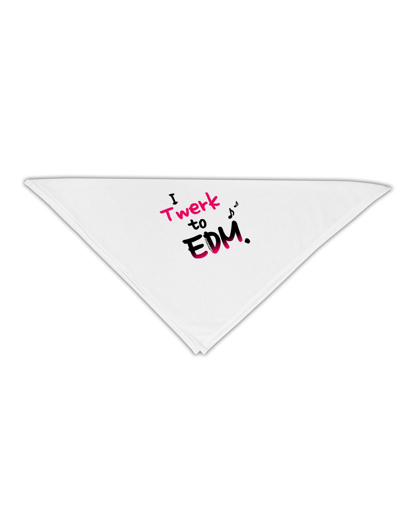Twerk To EDM Pink Adult 19" Square Bandana-Square Bandanas-TooLoud-White-One-Size-Adult-Davson Sales