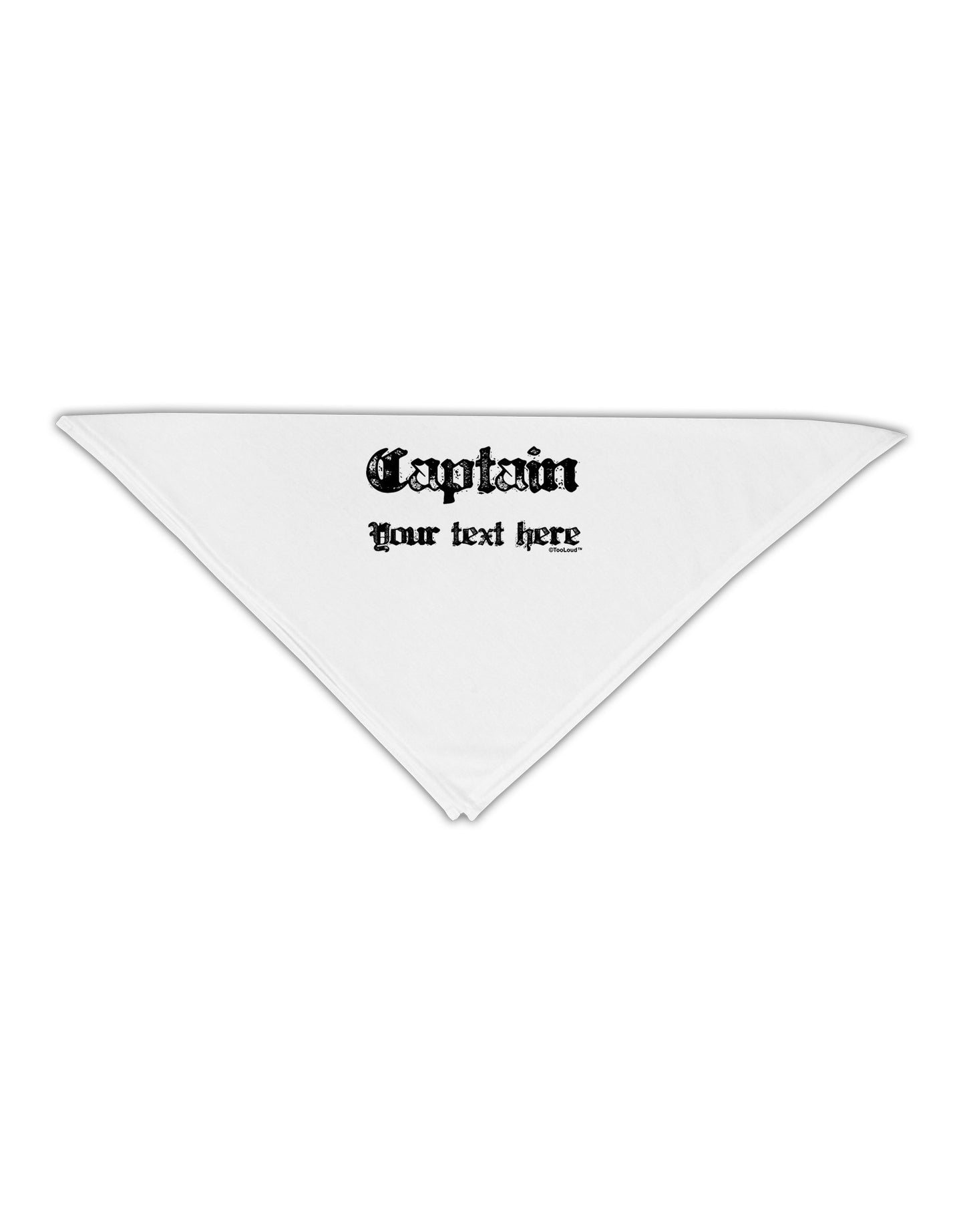 Personalized Captain Adult 19" Square Bandana-Square Bandanas-TooLoud-White-One-Size-Adult-Davson Sales