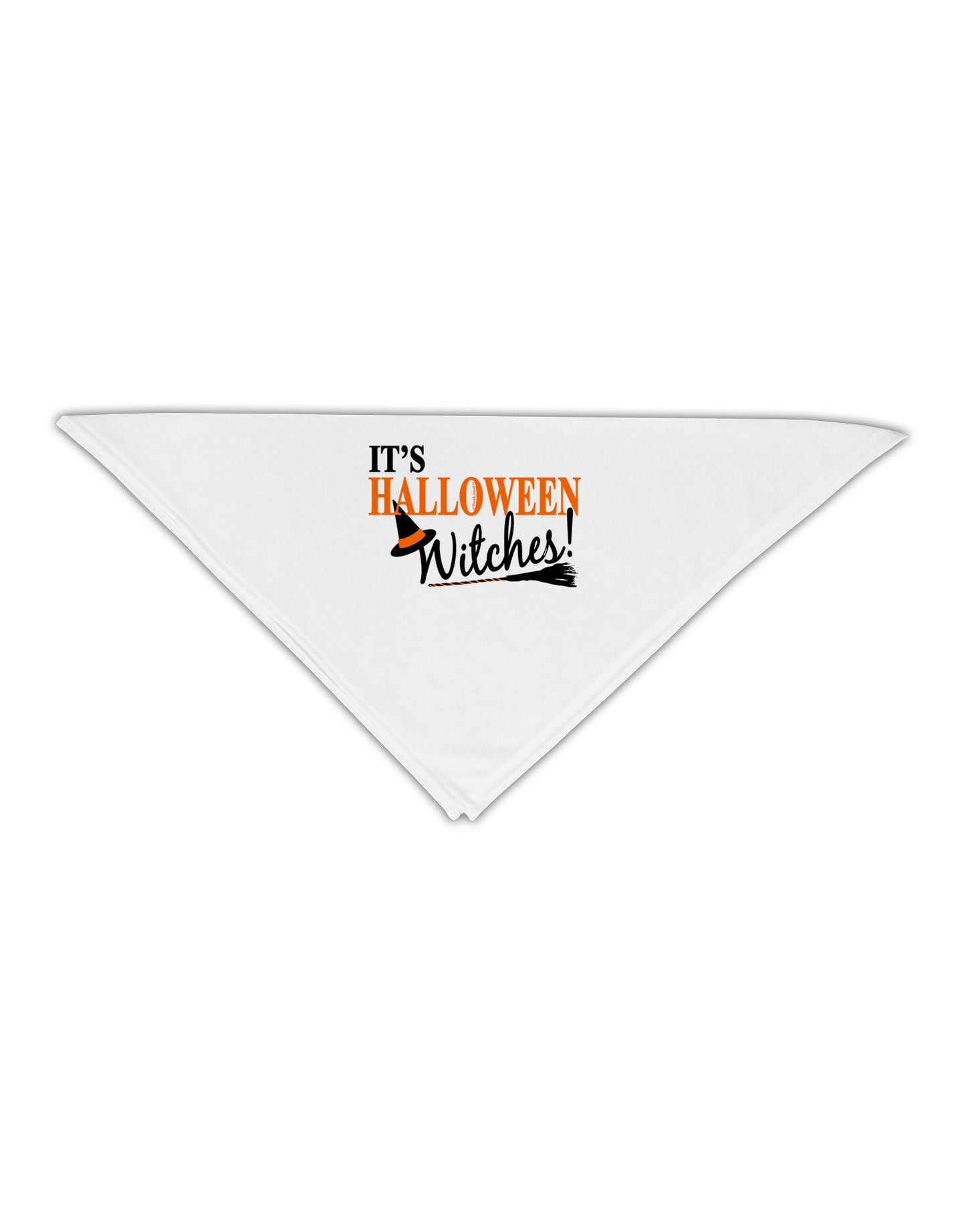 It's Halloween Witches Hat Adult 19" Square Bandana-Square Bandanas-TooLoud-White-One-Size-Adult-Davson Sales