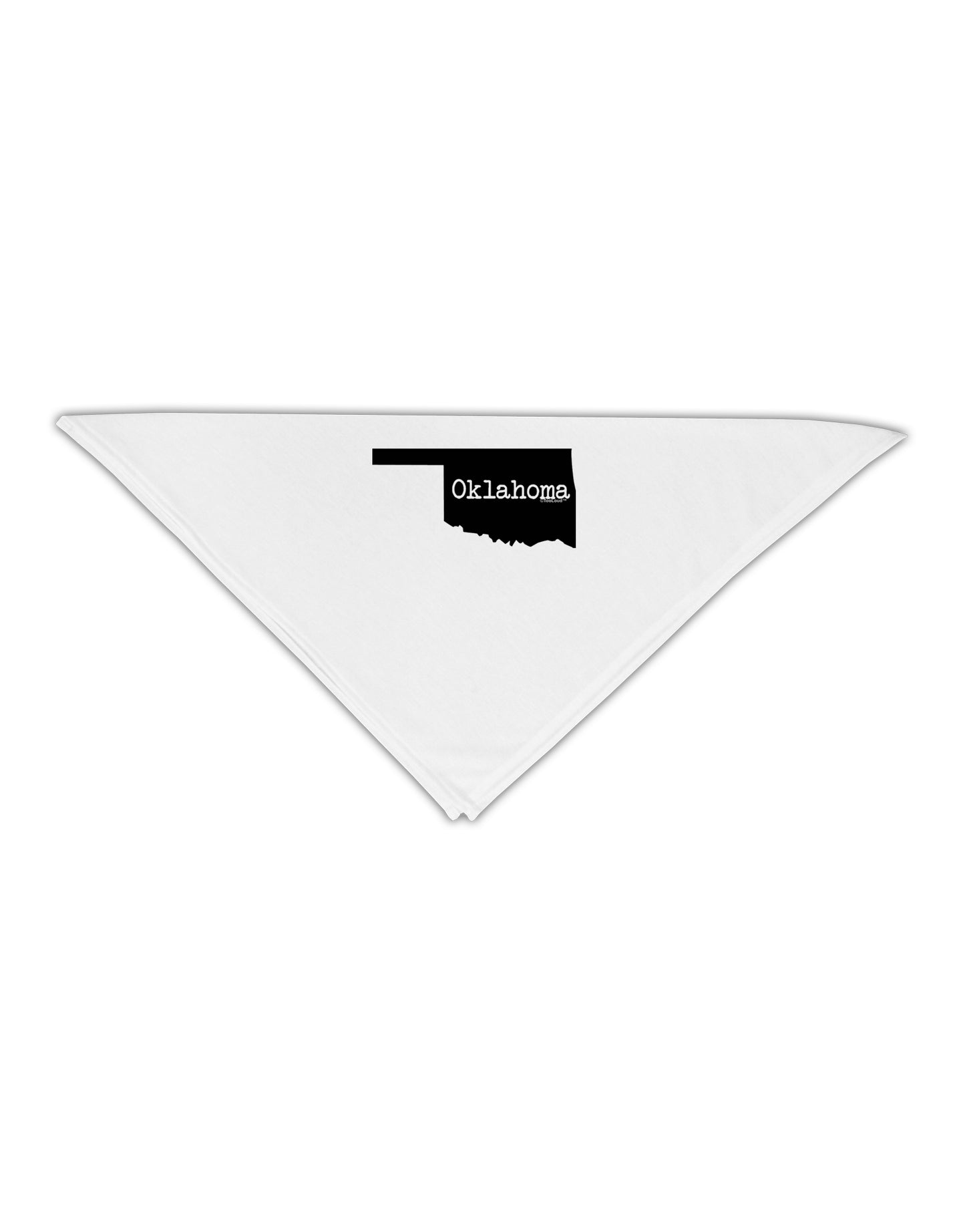 Oklahoma - United States Shape Adult 19" Square Bandana by TooLoud-Square Bandanas-TooLoud-White-One-Size-Adult-Davson Sales