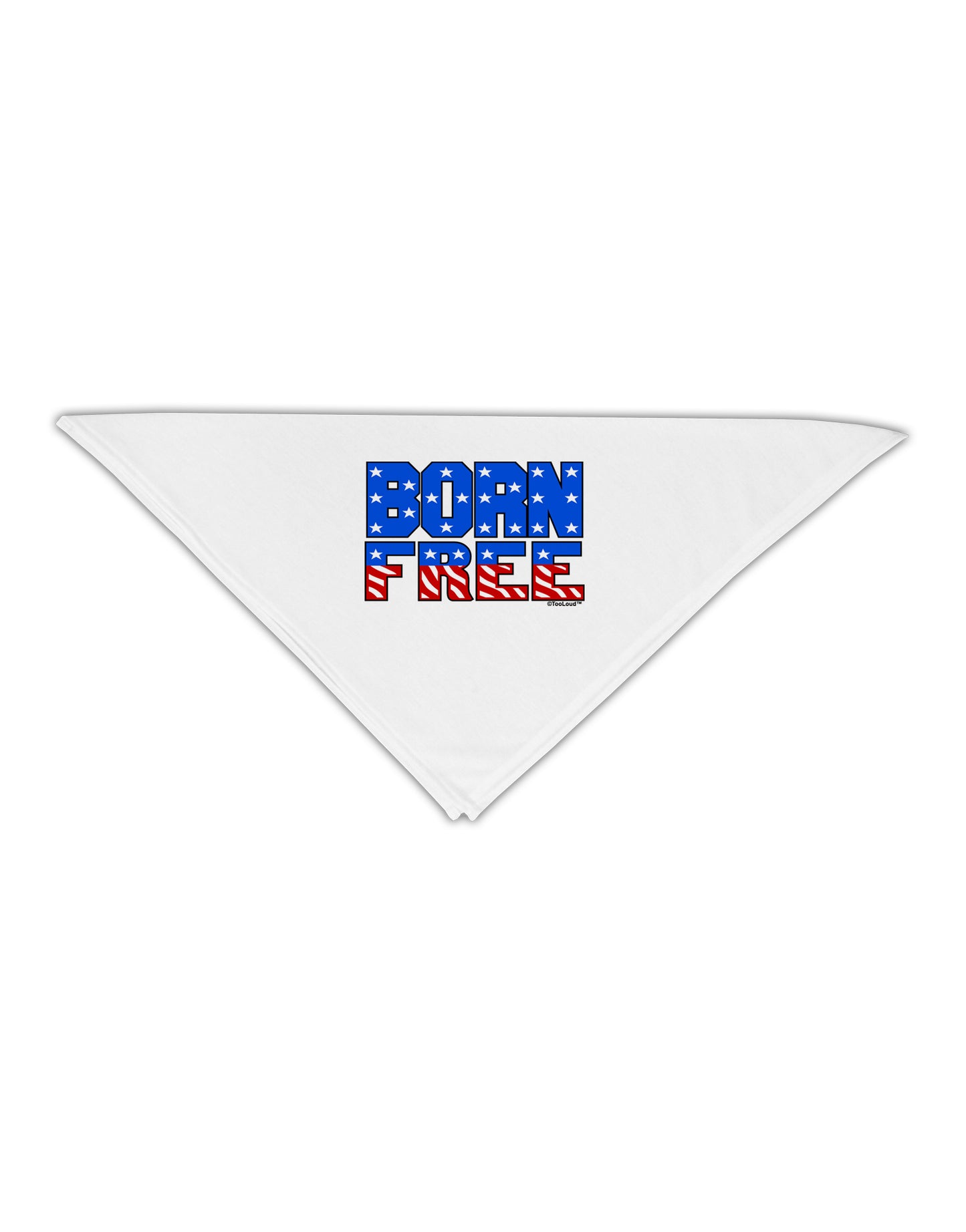 Born Free Color Adult 19" Square Bandana by TooLoud-Square Bandanas-TooLoud-White-One-Size-Adult-Davson Sales