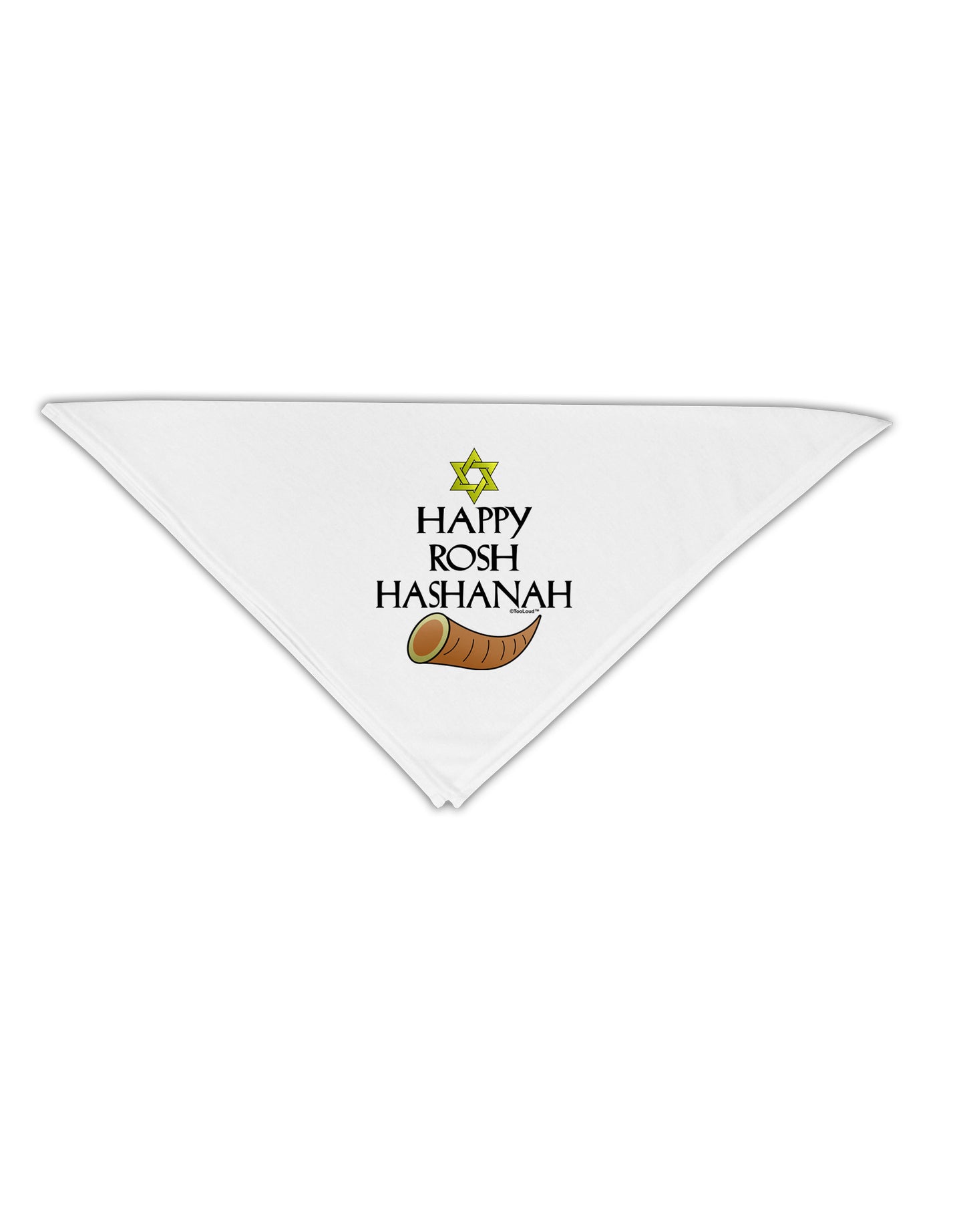Happy Rosh Hashanah Adult 19" Square Bandana-Square Bandanas-TooLoud-White-One-Size-Adult-Davson Sales