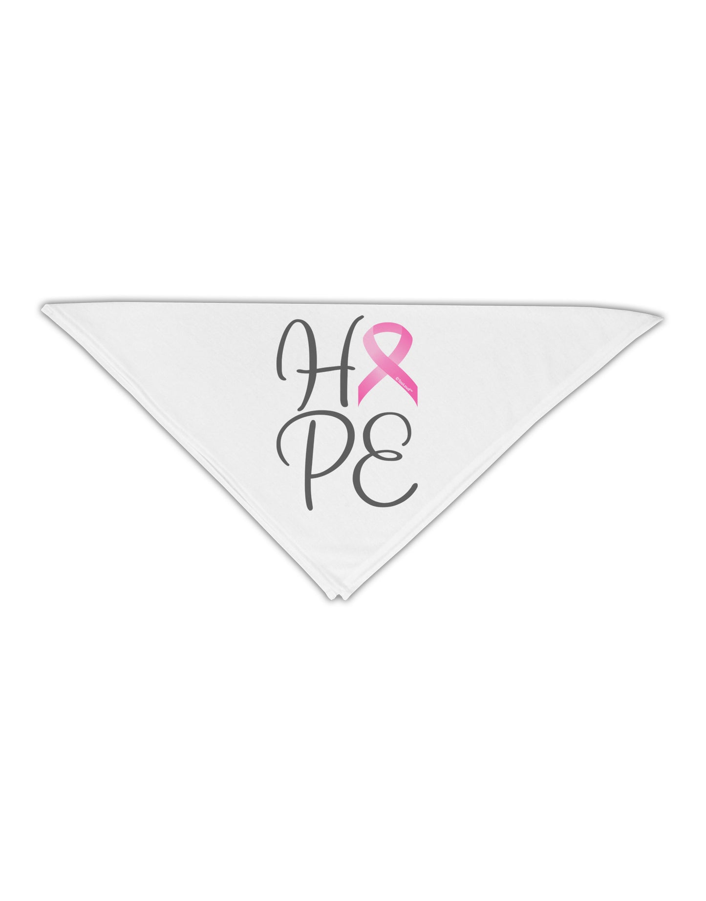 Hope - Breast Cancer Awareness Ribbon Adult 19" Square Bandana-Square Bandanas-TooLoud-White-One-Size-Adult-Davson Sales