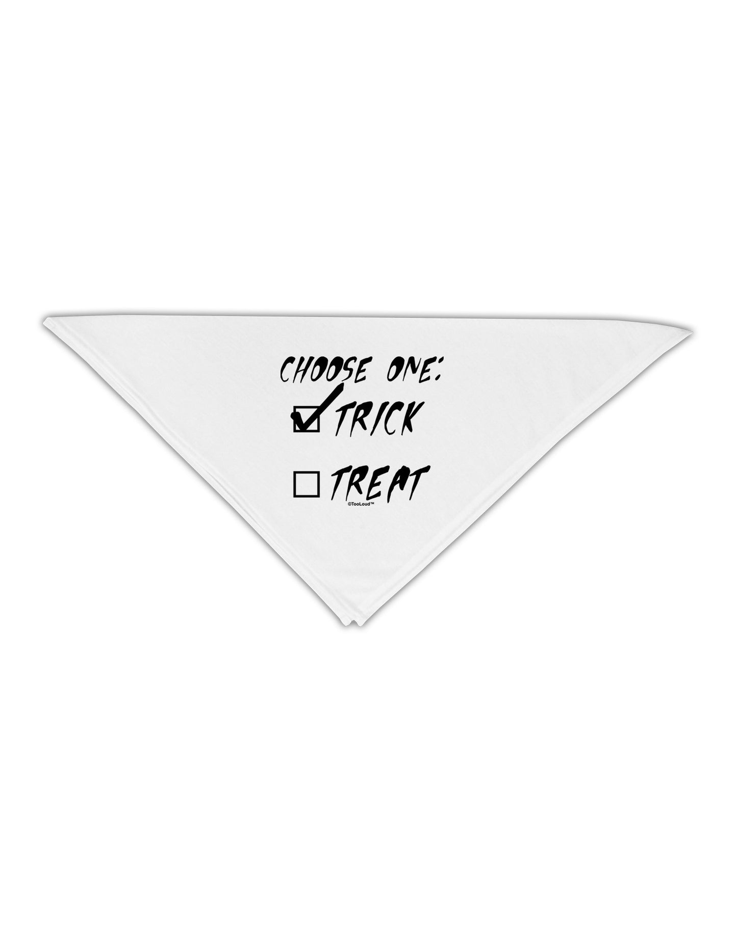 Choose One - Trick Adult 19" Square Bandana-Square Bandanas-TooLoud-White-One-Size-Adult-Davson Sales