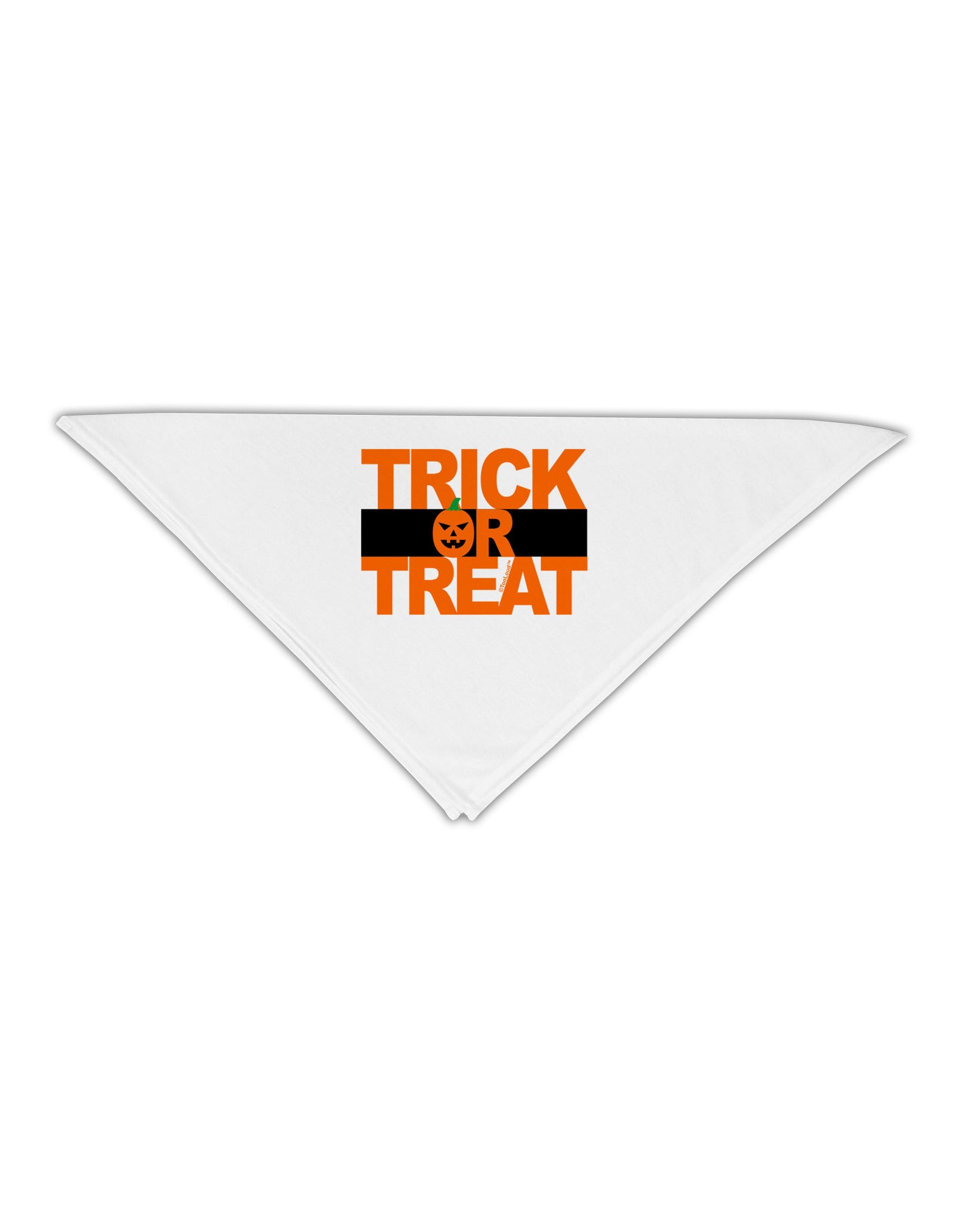 Trick or Treat Text Adult 19" Square Bandana-Square Bandanas-TooLoud-White-One-Size-Adult-Davson Sales
