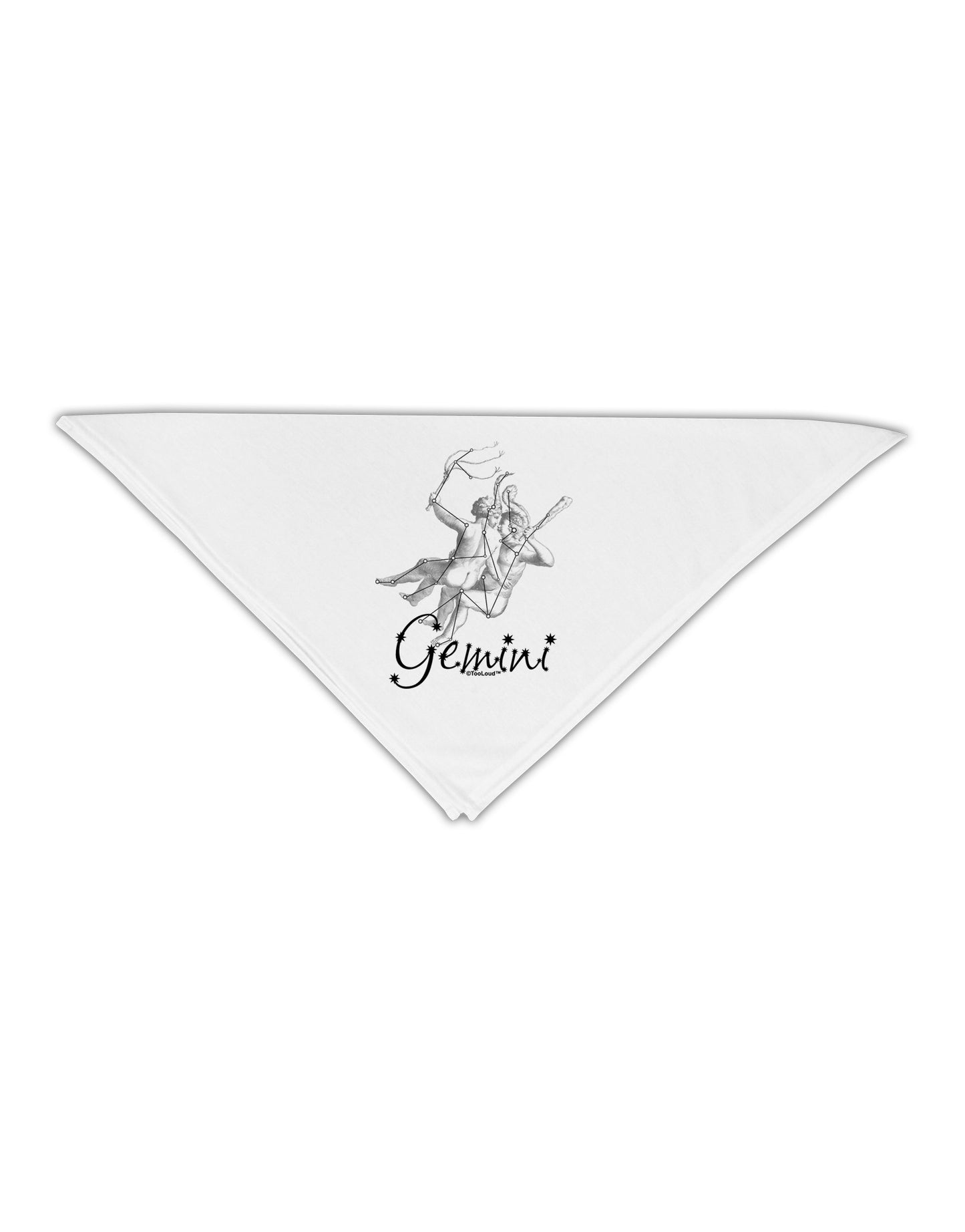 Gemini Constellation Adult 19" Square Bandana-Square Bandanas-TooLoud-White-One-Size-Adult-Davson Sales