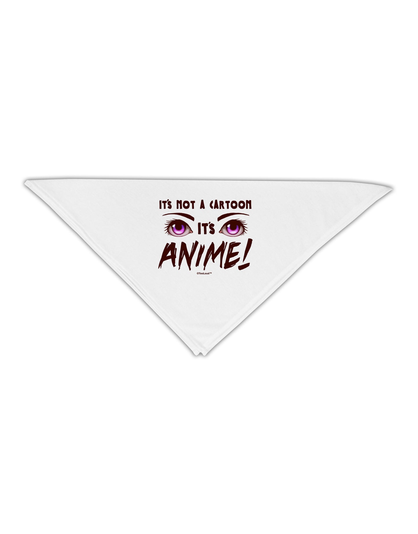 Not A Cartoon Eyes Magenta Adult 19" Square Bandana-Square Bandanas-TooLoud-White-One-Size-Adult-Davson Sales