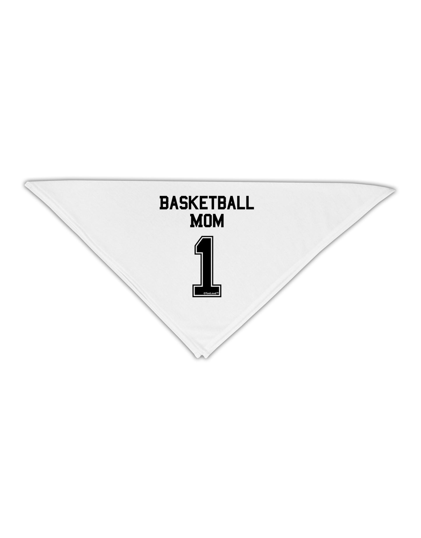 Basketball Mom Jersey Adult 19" Square Bandana-Square Bandanas-TooLoud-White-One-Size-Adult-Davson Sales