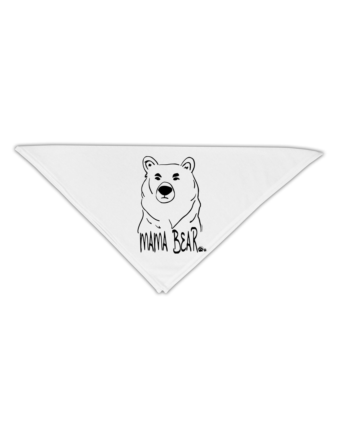 TooLoud Mama Bear Adult 19 Inch Square Bandana-Bandanas-TooLoud-White-One-Size-Adult-Davson Sales