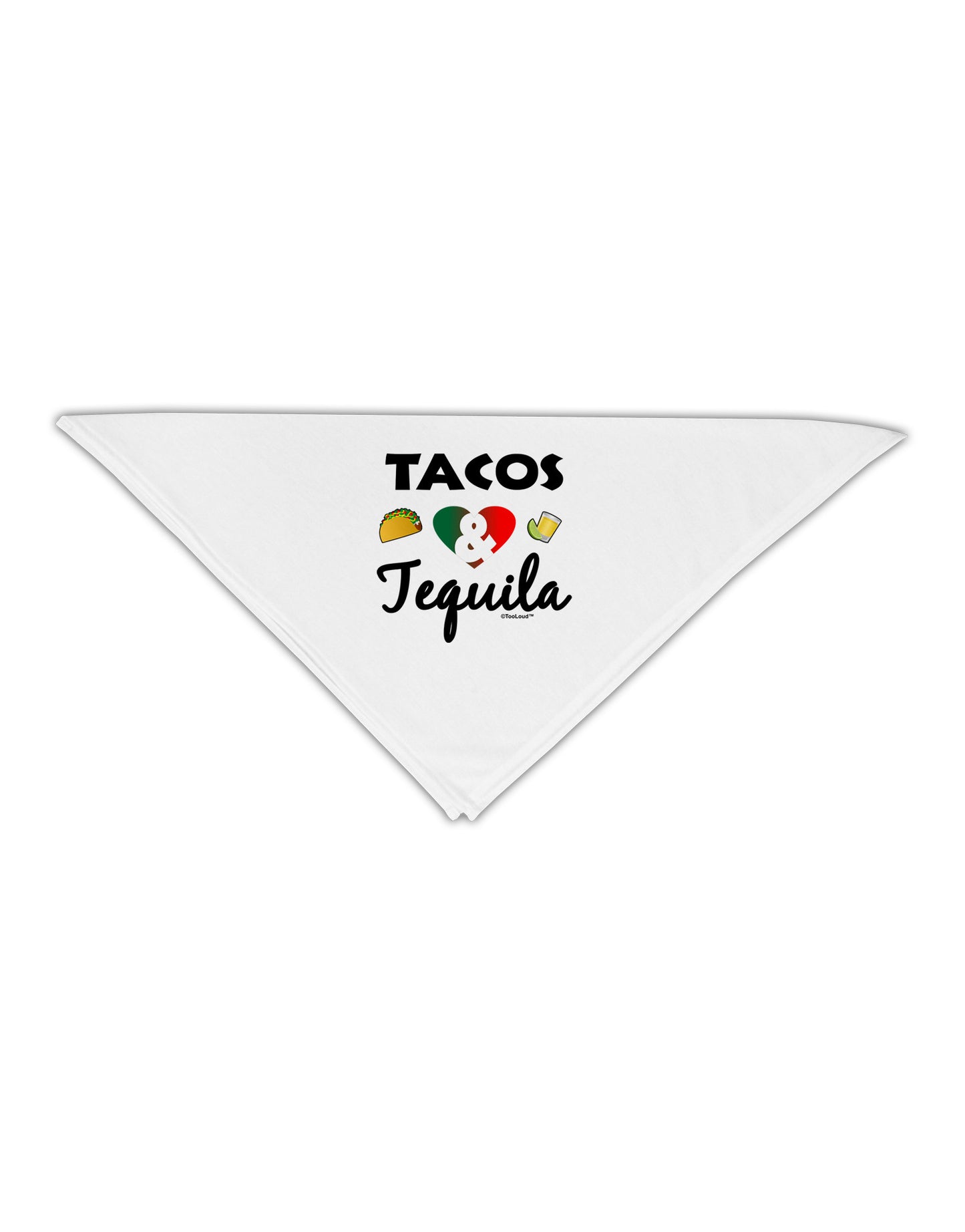 Tacos & Tequila Adult 19" Square Bandana-Square Bandanas-TooLoud-White-One-Size-Adult-Davson Sales