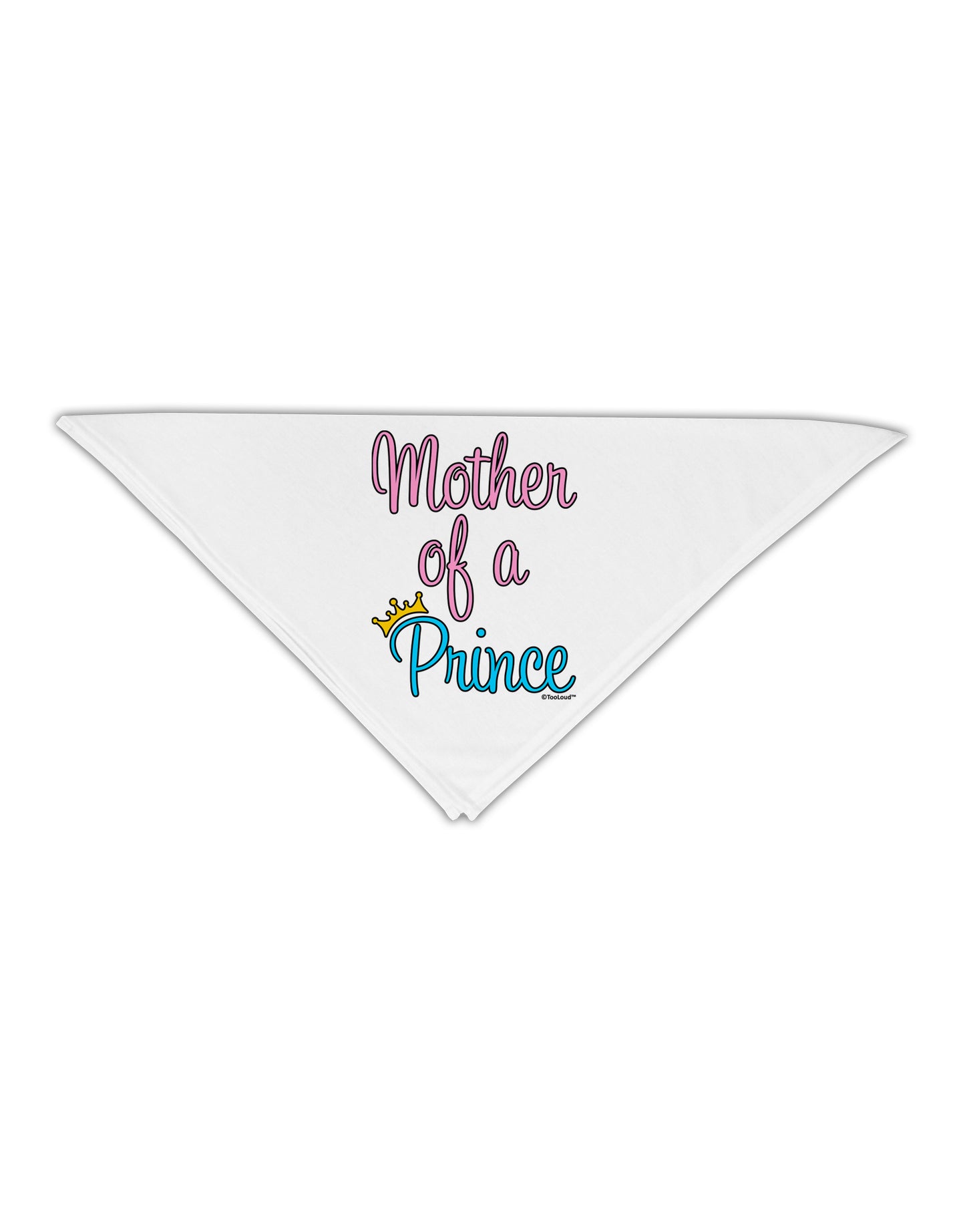 Mother of a Prince - Matching Mom and Son Design Adult 19" Square Bandana by TooLoud-Square Bandanas-TooLoud-White-One-Size-Adult-Davson Sales