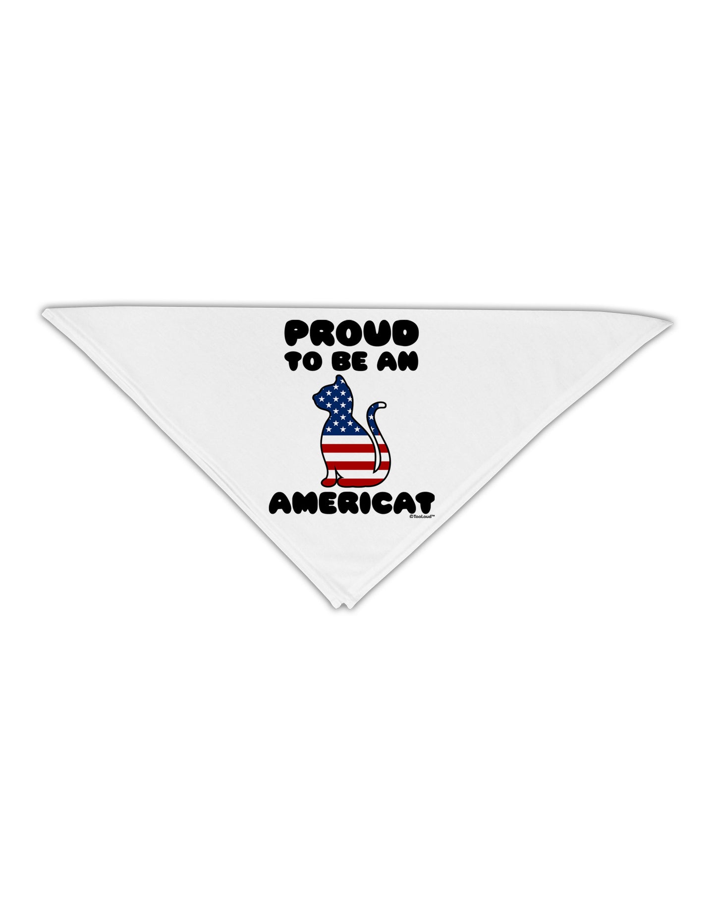 Proud to Be an Americat Adult 19" Square Bandana by TooLoud-Square Bandanas-TooLoud-White-One-Size-Adult-Davson Sales