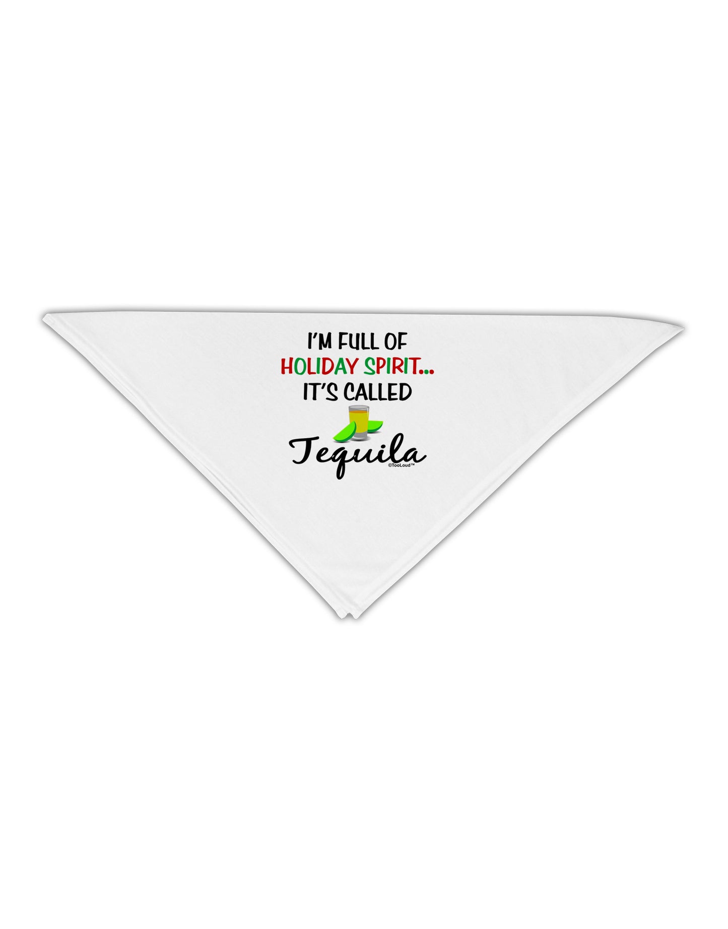 Holiday Spirit - Tequila Adult 19" Square Bandana-Square Bandanas-TooLoud-White-One-Size-Adult-Davson Sales
