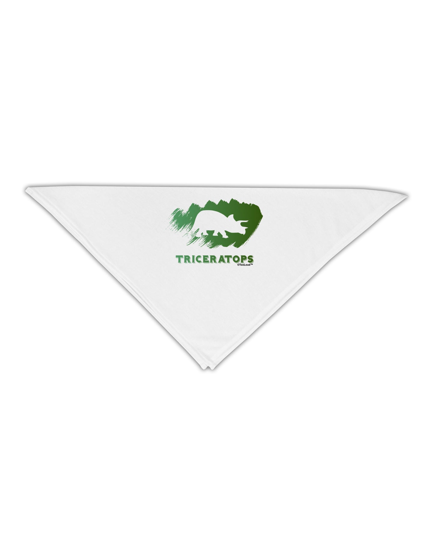 Jurassic Triceratops Design Adult 19" Square Bandana by TooLoud-Square Bandanas-TooLoud-White-One-Size-Adult-Davson Sales
