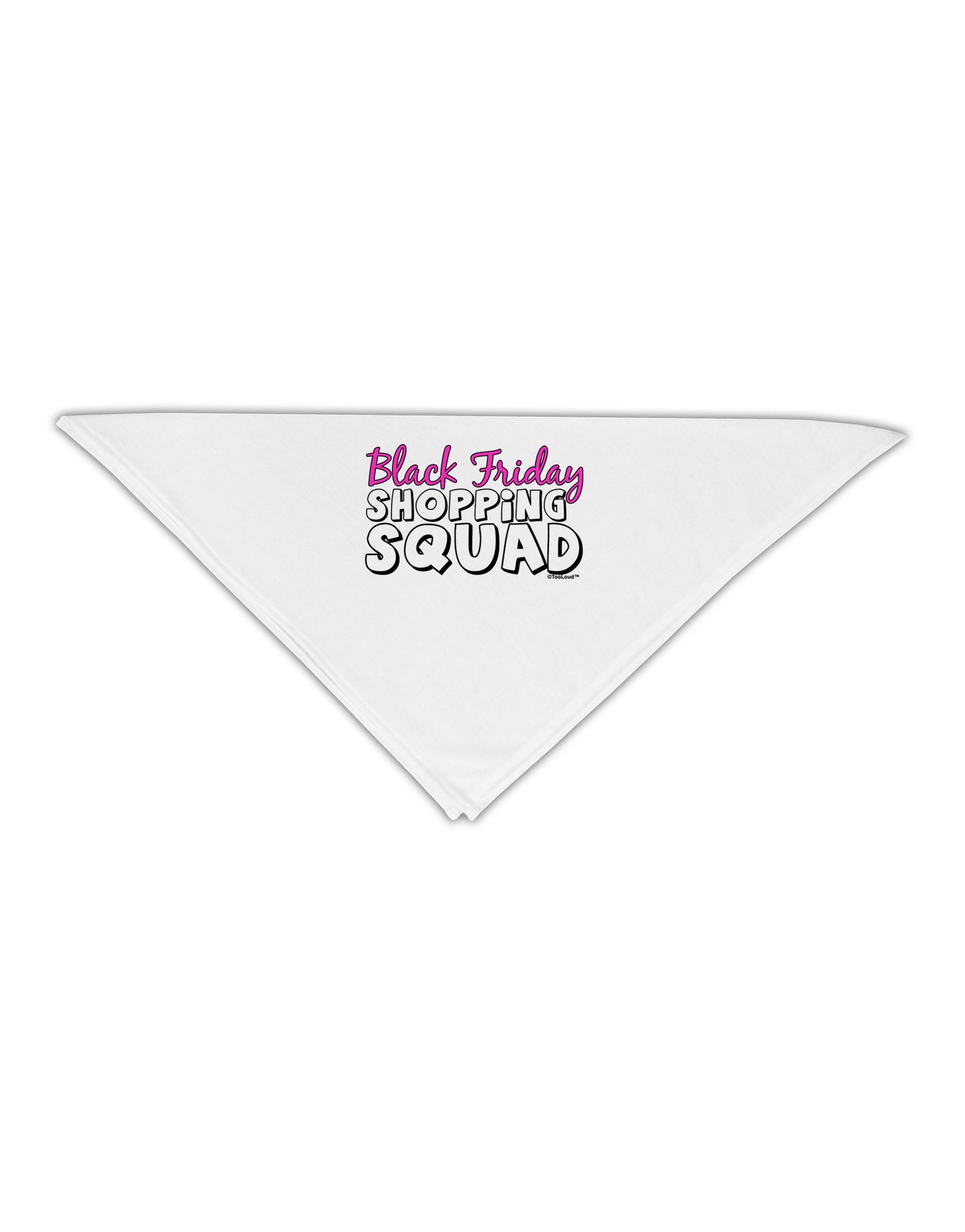 Black Friday Shopping Squad Adult 19" Square Bandana-Square Bandanas-TooLoud-White-One-Size-Adult-Davson Sales