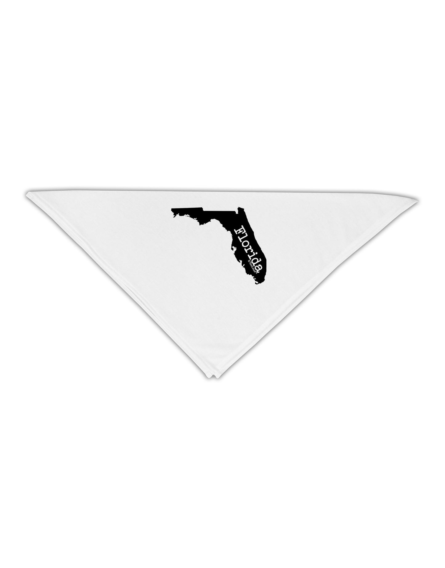Florida - United States Shape Adult 19" Square Bandana by TooLoud-Square Bandanas-TooLoud-White-One-Size-Adult-Davson Sales