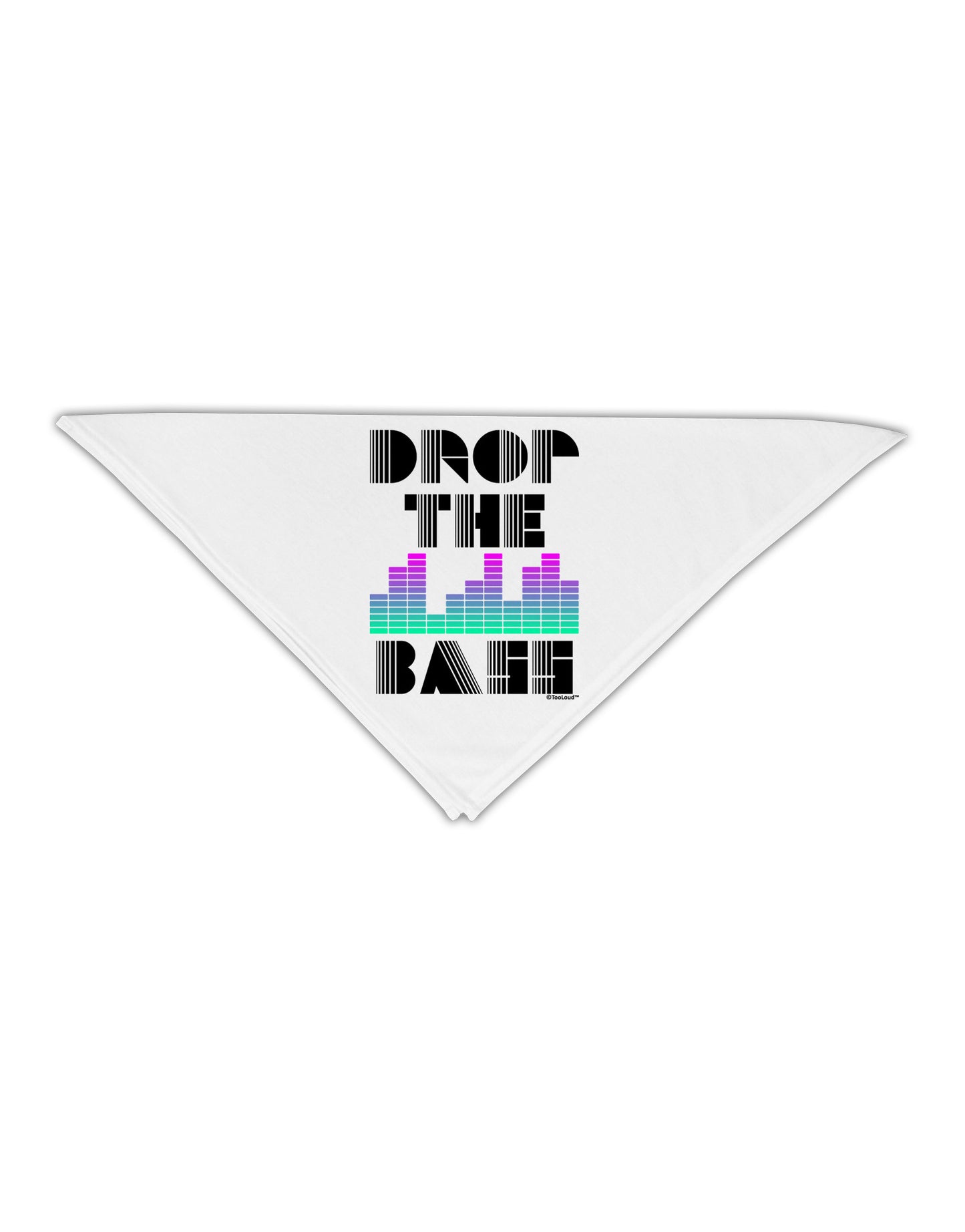 Drop the Bass Adult 19" Square Bandana-Square Bandanas-TooLoud-White-One-Size-Adult-Davson Sales